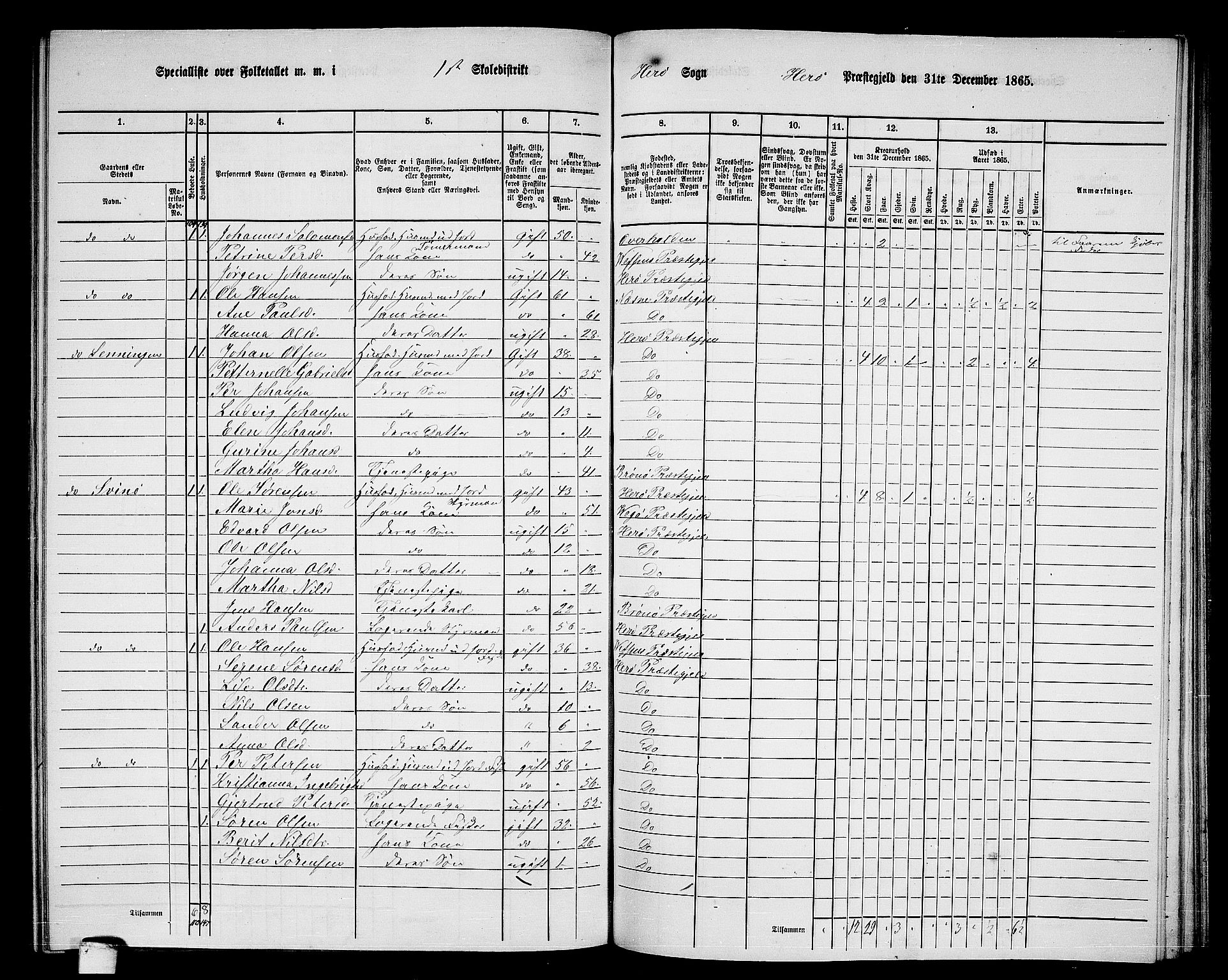 RA, 1865 census for Herøy, 1865, p. 29