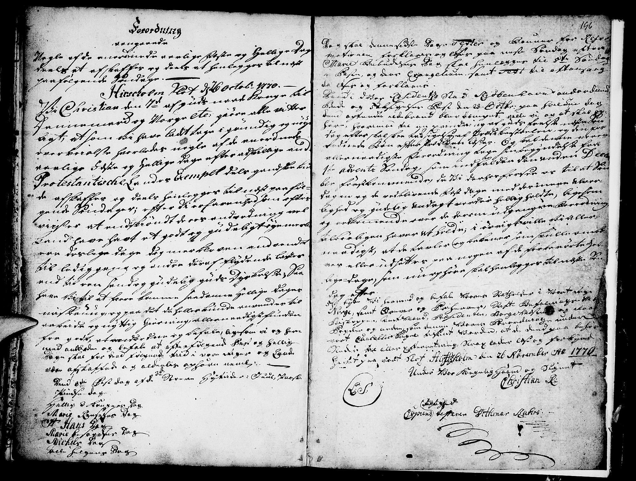 Etne sokneprestembete, SAB/A-75001/H/Haa: Parish register (official) no. A 3 /3, 1755-1782, p. 196
