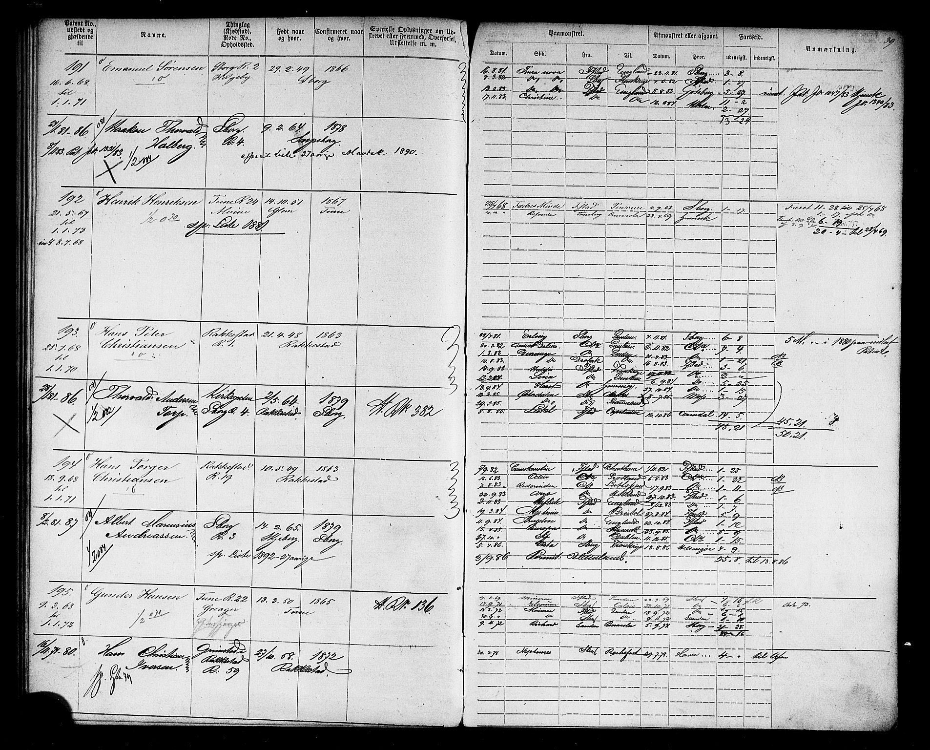 Sarpsborg mønstringskontor, AV/SAO-A-10569c/F/Fc/Fca/L0003: Annotasjonsrulle, 1868-1881, p. 44