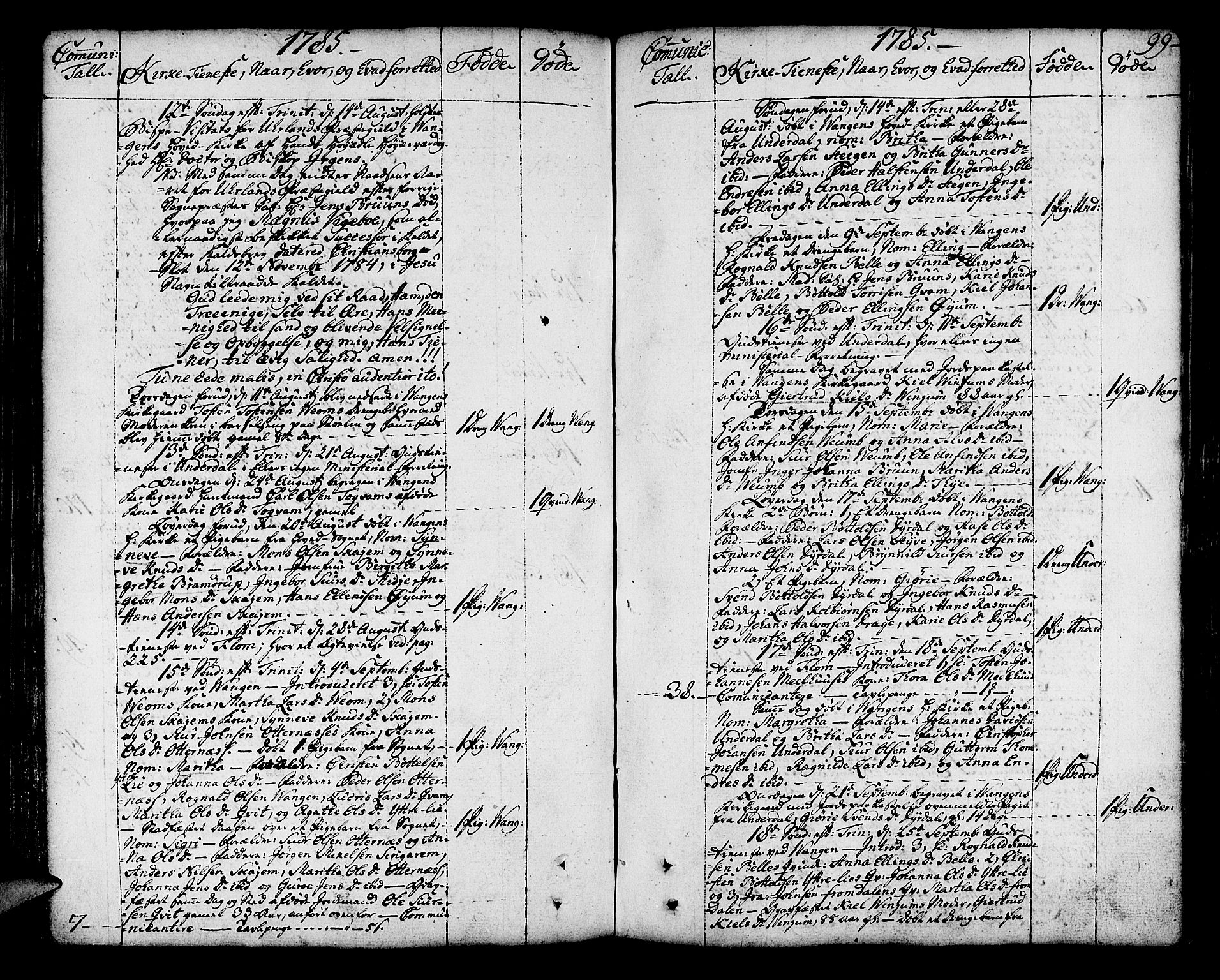 Aurland sokneprestembete, AV/SAB-A-99937/H/Ha/Haa/L0004: Parish register (official) no. A 4, 1756-1801, p. 99