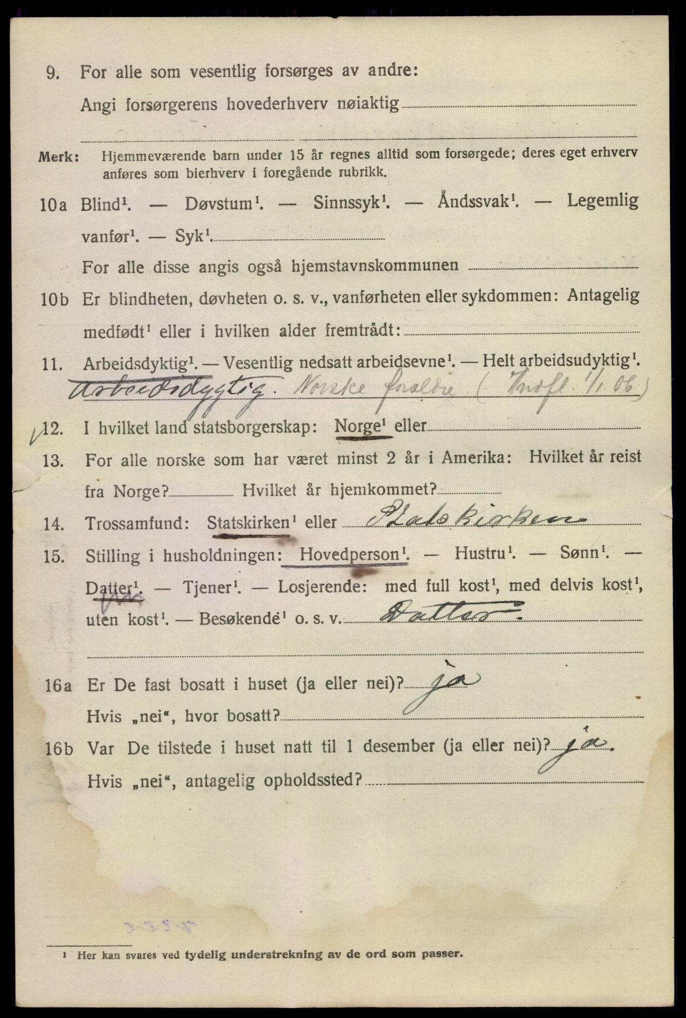 SAO, 1920 census for Kristiania, 1920, p. 620178