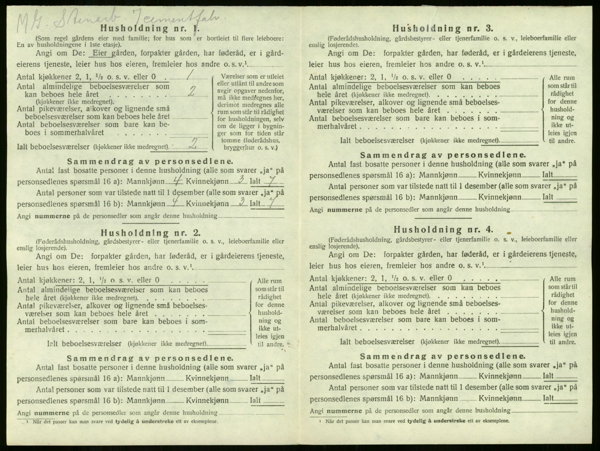 SAKO, 1920 census for Våle, 1920, p. 66