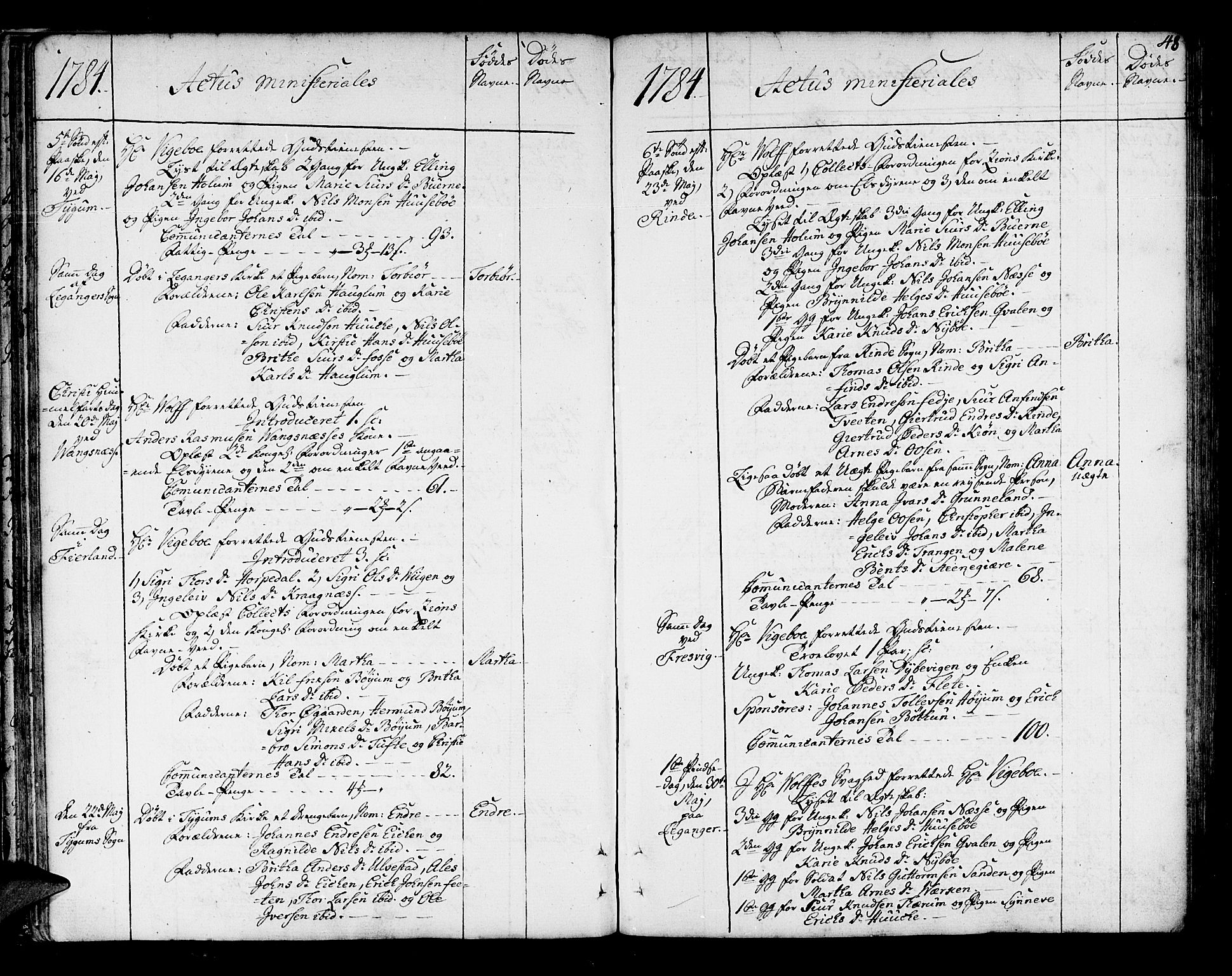 Leikanger sokneprestembete, SAB/A-81001: Parish register (official) no. A 4, 1770-1791, p. 48