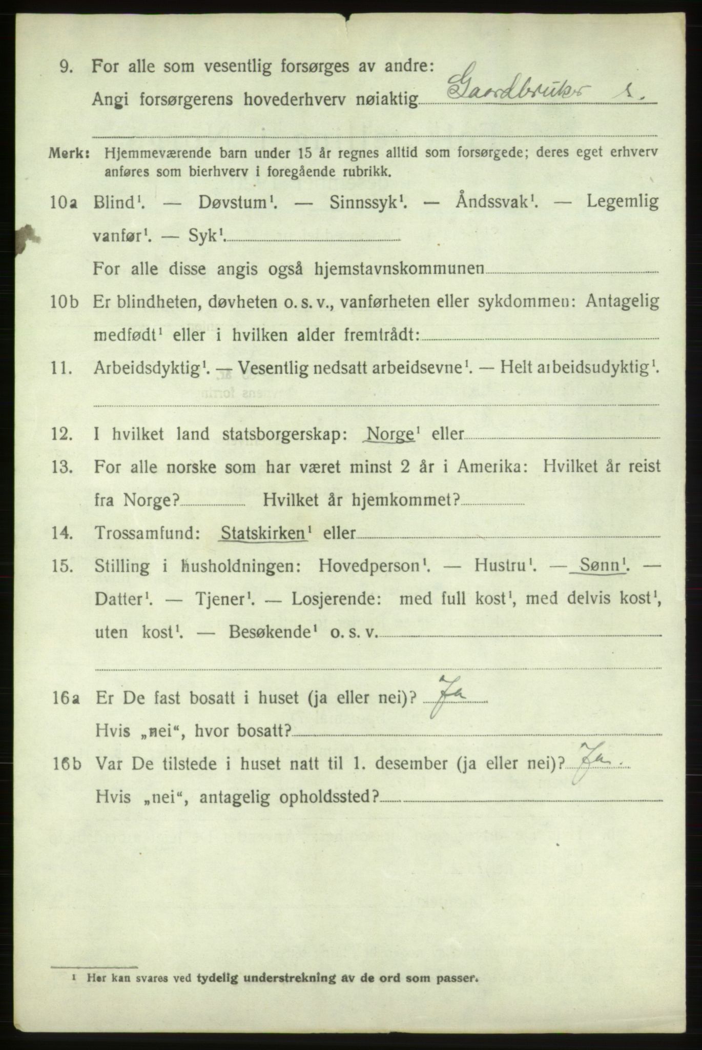 SAB, 1920 census for Vikebygd, 1920, p. 2176