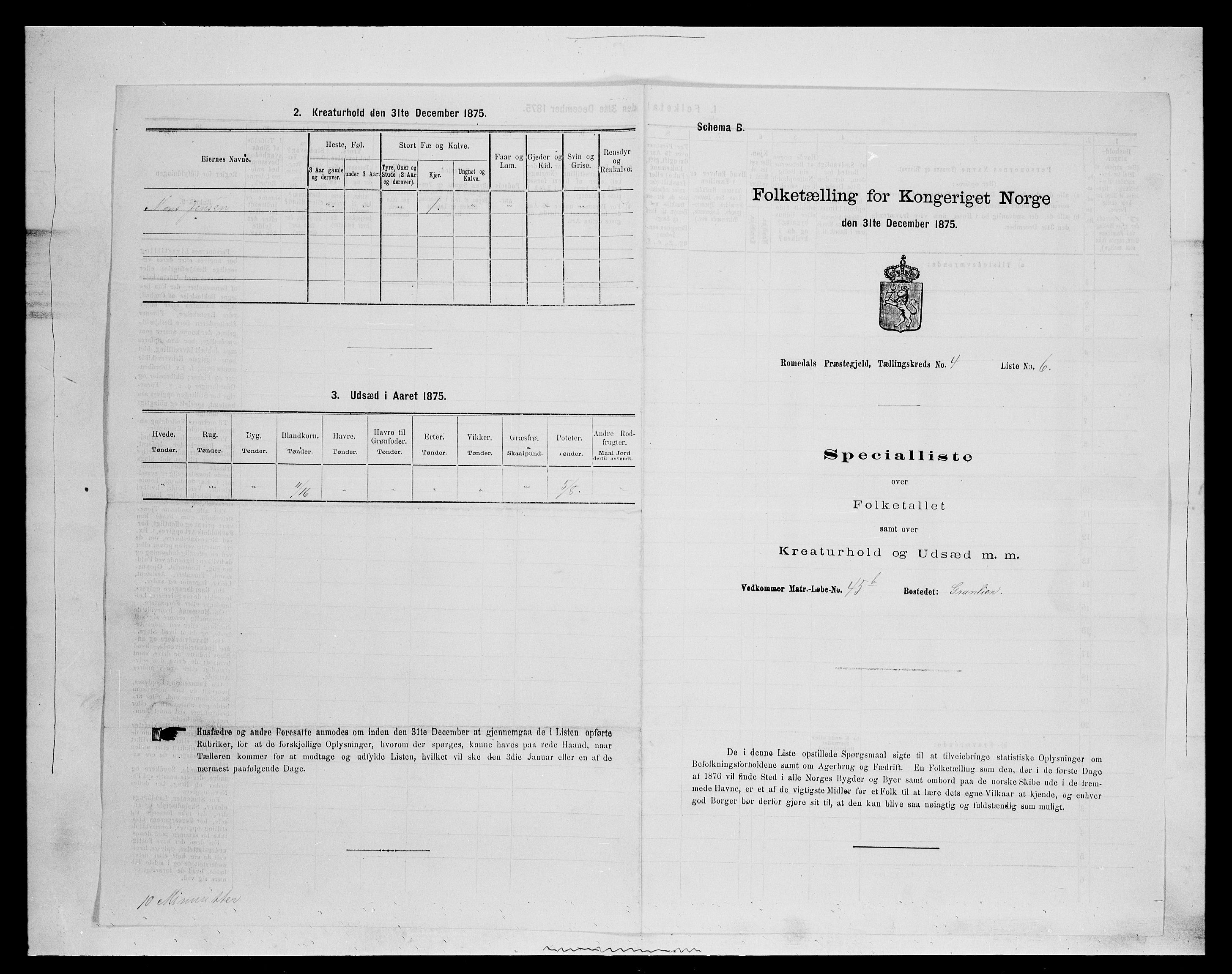 SAH, 1875 census for 0416P Romedal, 1875, p. 559