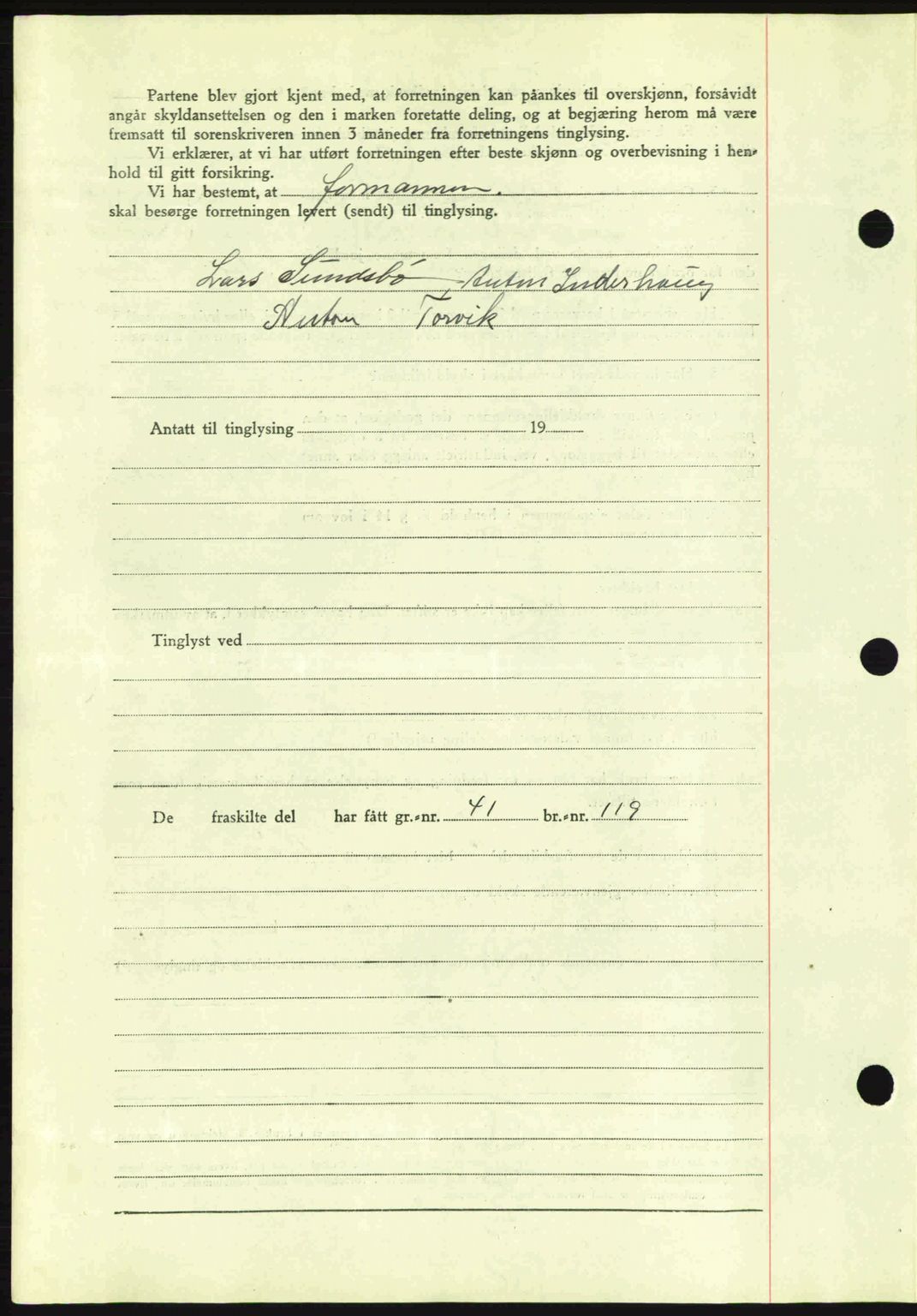 Romsdal sorenskriveri, AV/SAT-A-4149/1/2/2C: Mortgage book no. A7, 1939-1939, Diary no: : 2280/1939