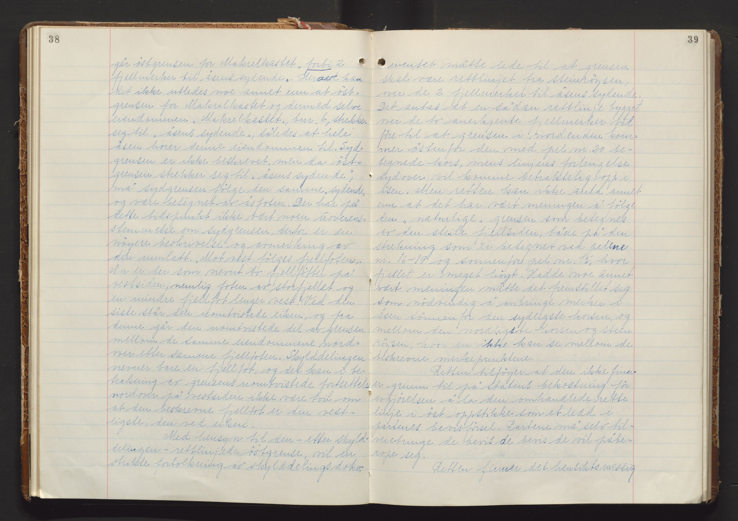 Utskiftningsvesenet i Vestfold, AV/SAKO-A-797/F/Fa/L0032: Rettsbok (forhandlingsprotokoll), 1945-1949, p. 38-39