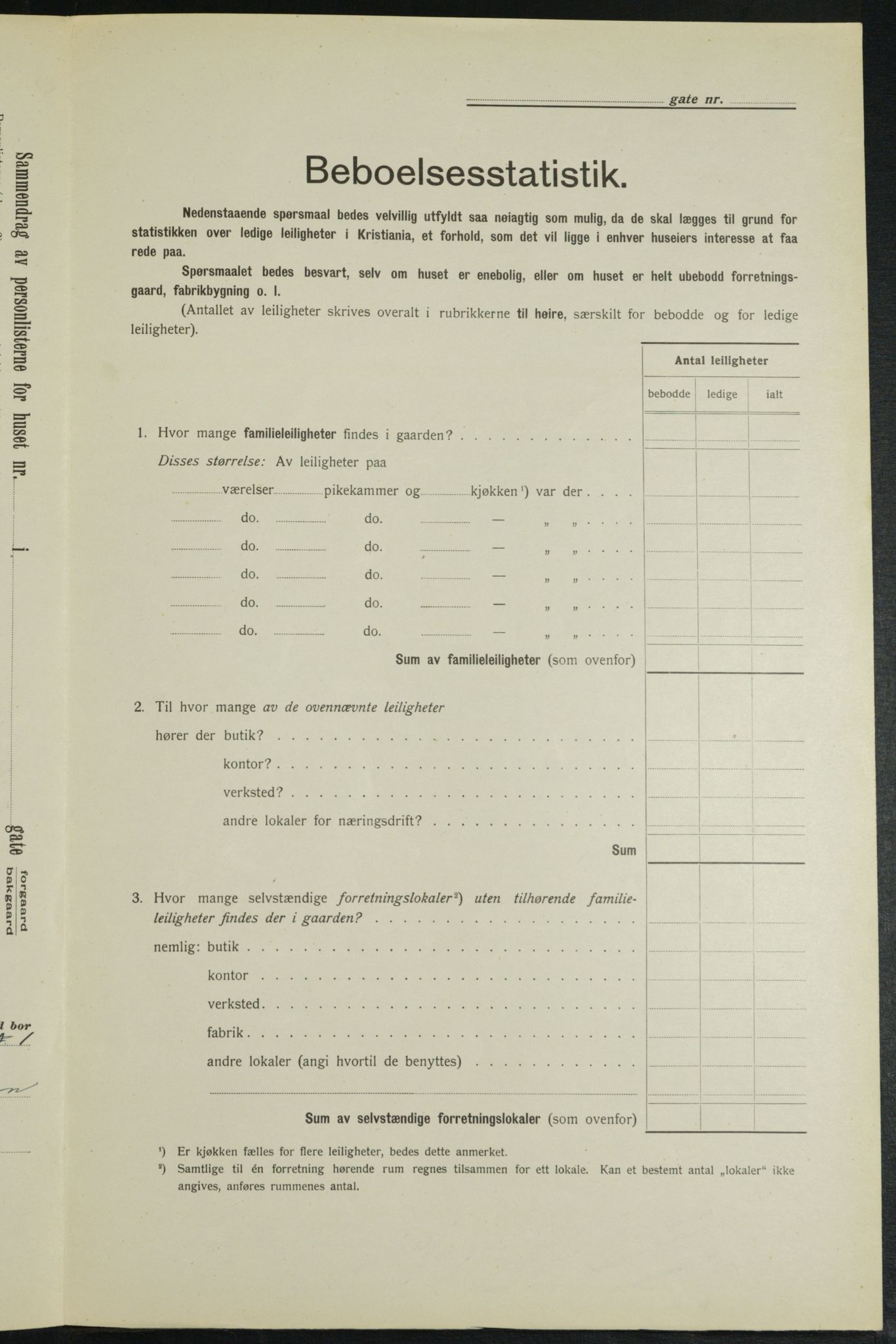 OBA, Municipal Census 1913 for Kristiania, 1913, p. 121728