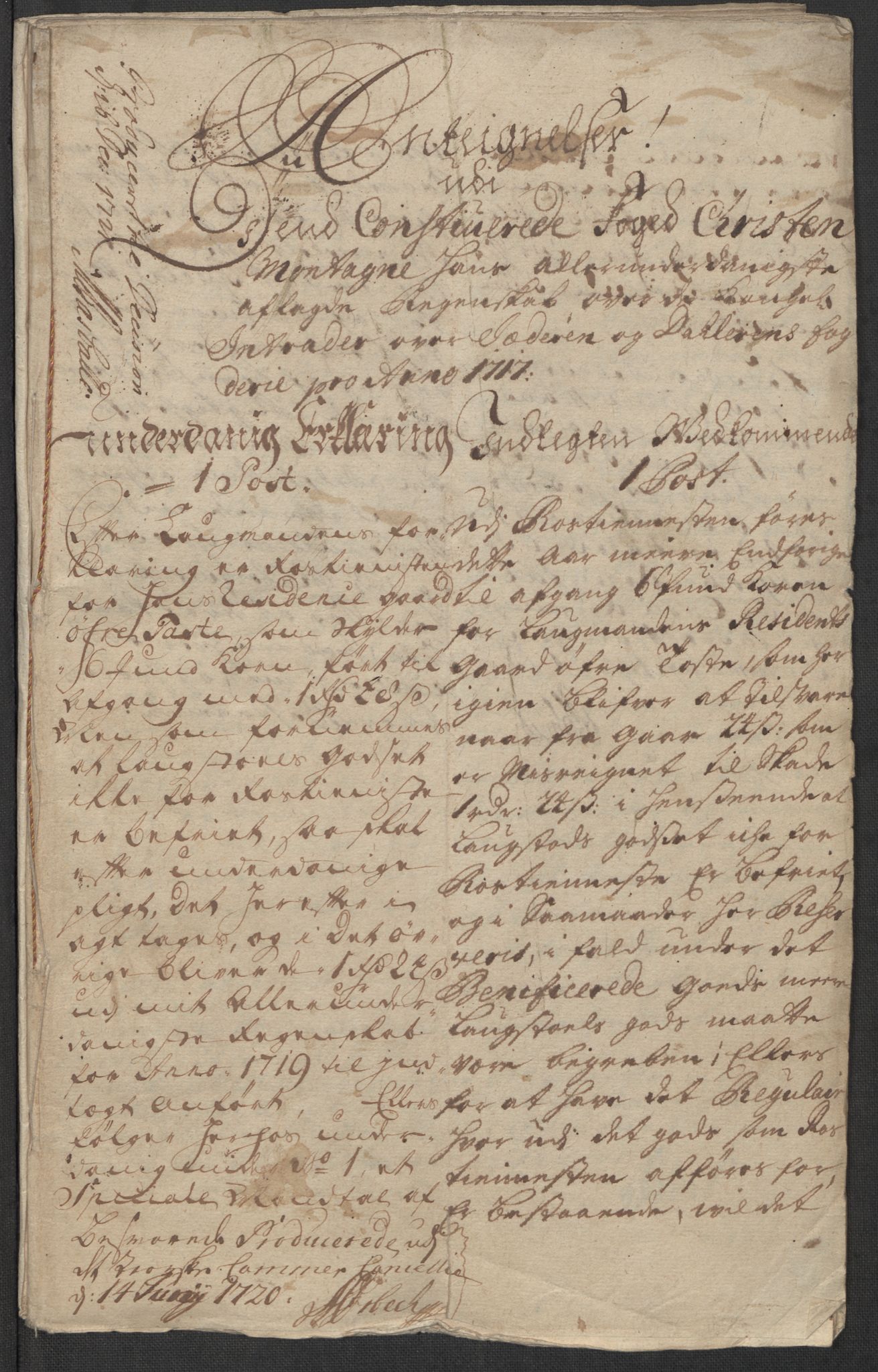 Rentekammeret inntil 1814, Reviderte regnskaper, Fogderegnskap, AV/RA-EA-4092/R46/L2742: Fogderegnskap Jæren og Dalane, 1717, p. 202