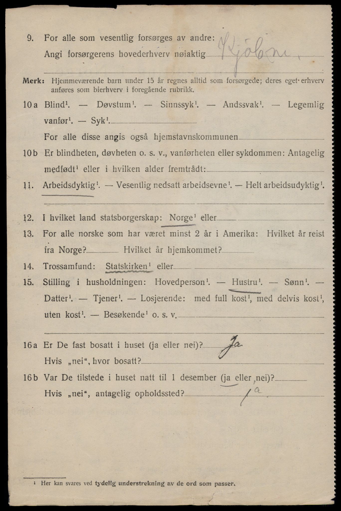 SAT, 1920 census for Trondheim, 1920, p. 103717