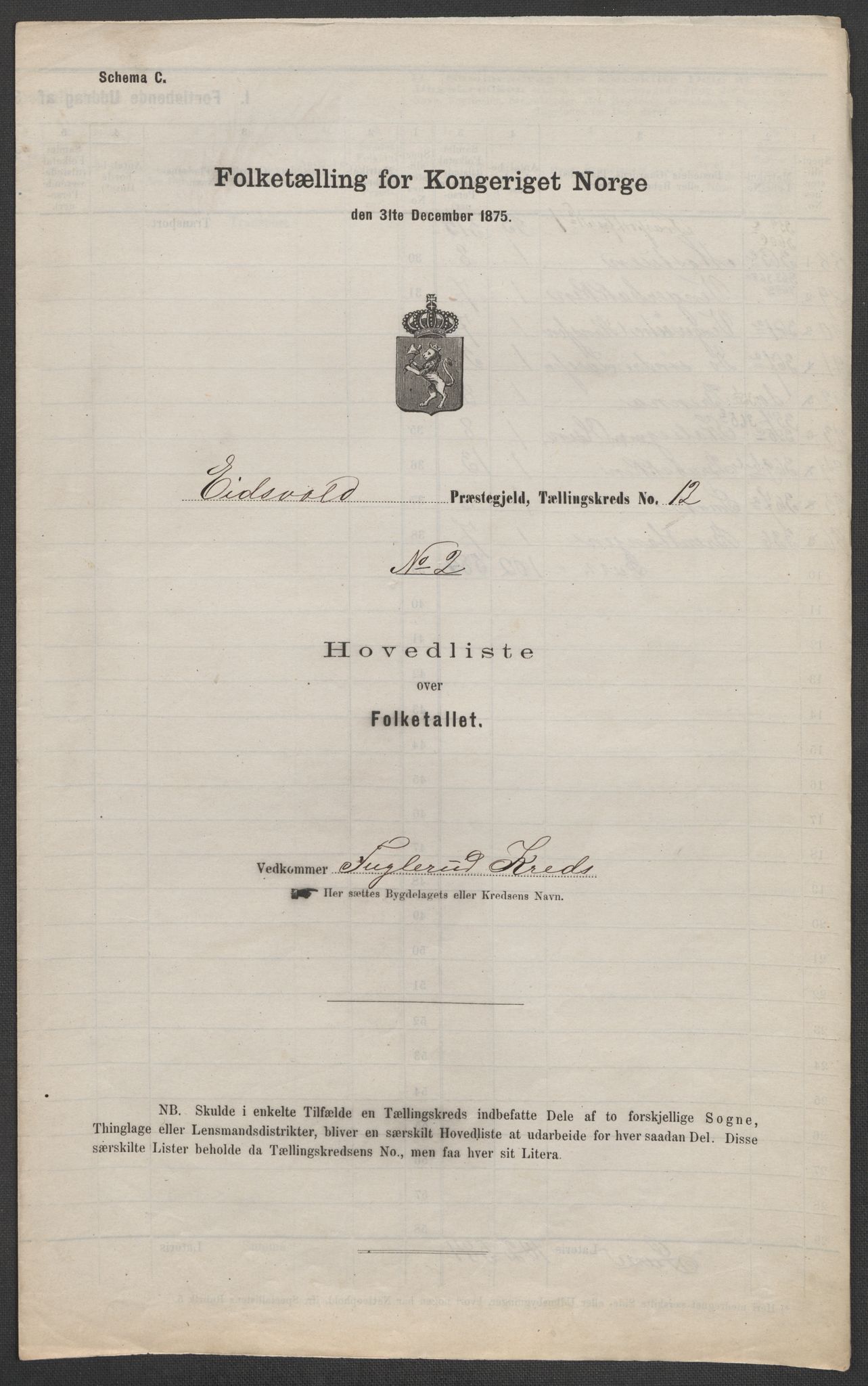 RA, 1875 census for 0237P Eidsvoll, 1875, p. 49