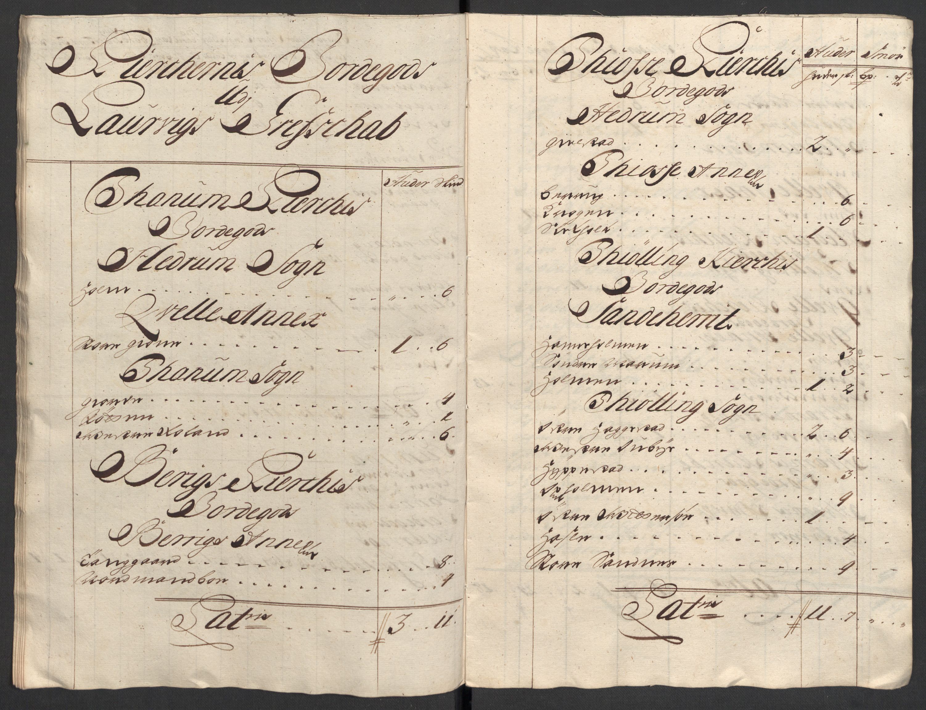 Rentekammeret inntil 1814, Reviderte regnskaper, Fogderegnskap, AV/RA-EA-4092/R33/L1980: Fogderegnskap Larvik grevskap, 1707-1708, p. 362