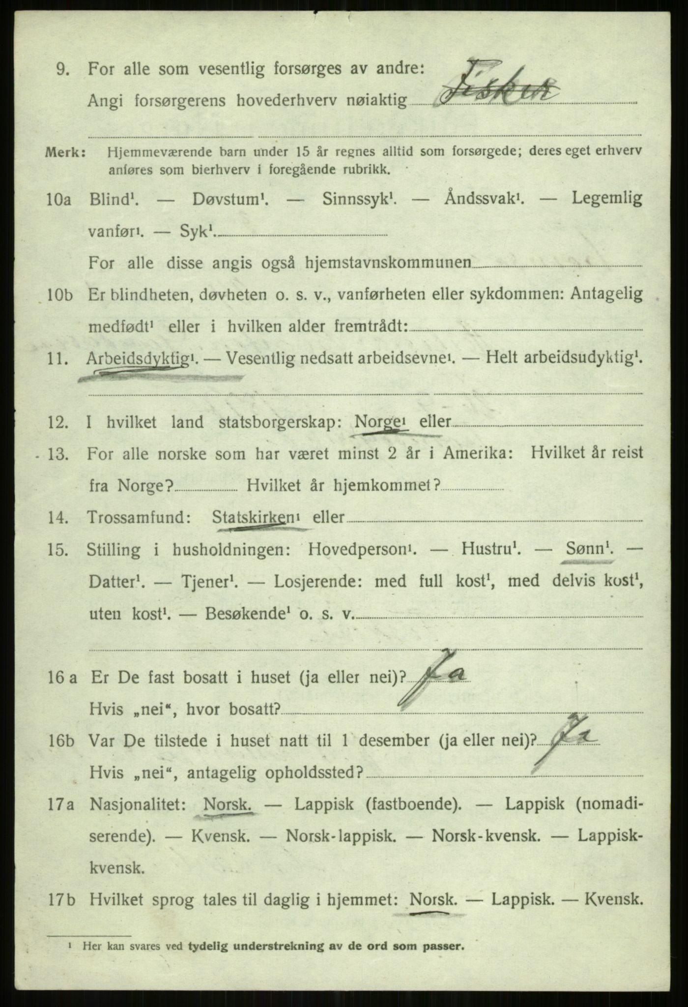 SATØ, 1920 census for Tromsøysund, 1920, p. 3203