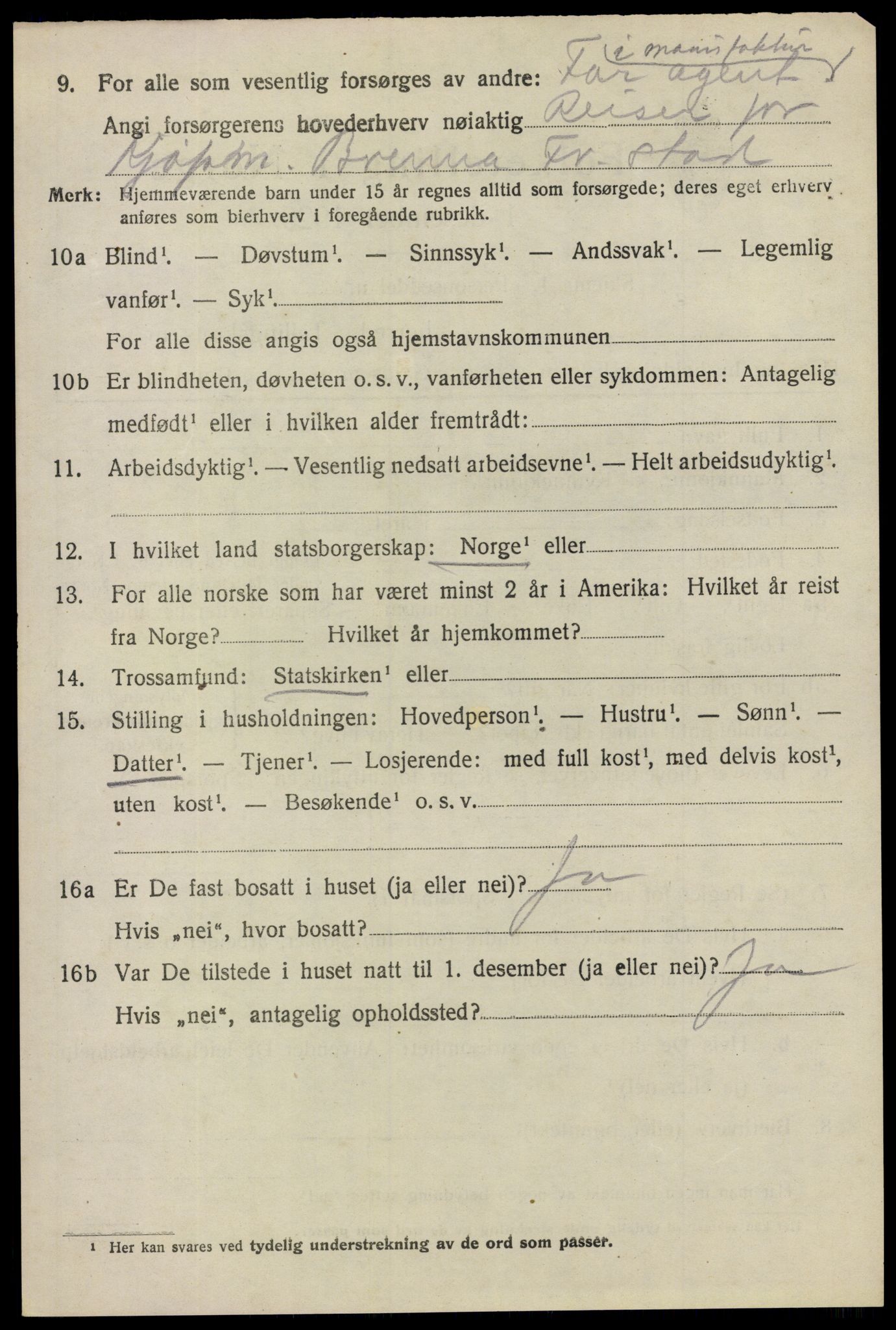 SAO, 1920 census for Tune, 1920, p. 14949