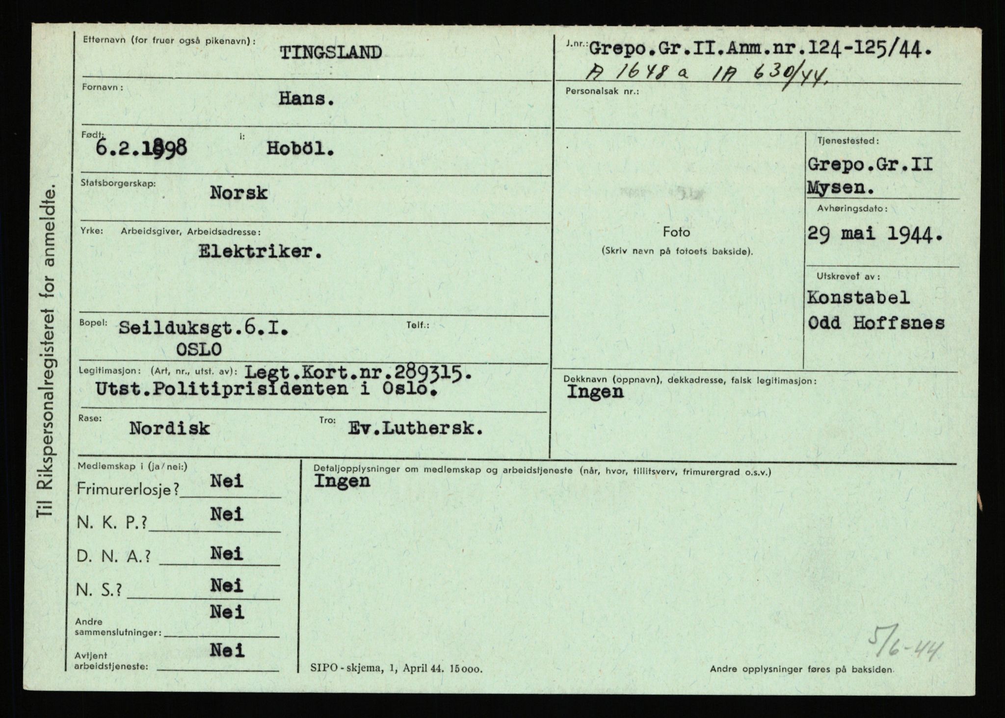 Statspolitiet - Hovedkontoret / Osloavdelingen, AV/RA-S-1329/C/Ca/L0015: Svea - Tøsse, 1943-1945, p. 3193