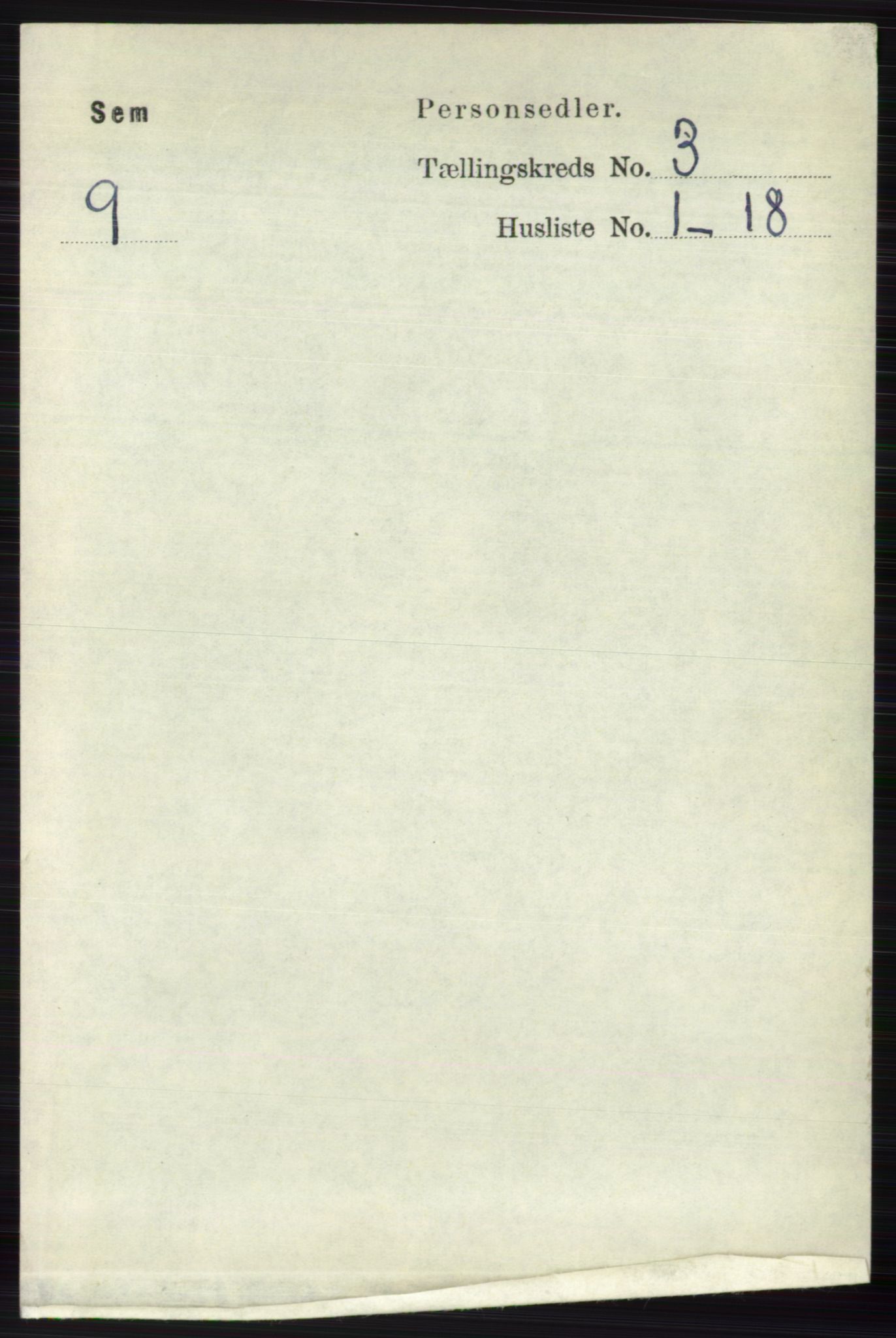 RA, 1891 census for 0721 Sem, 1891, p. 1008