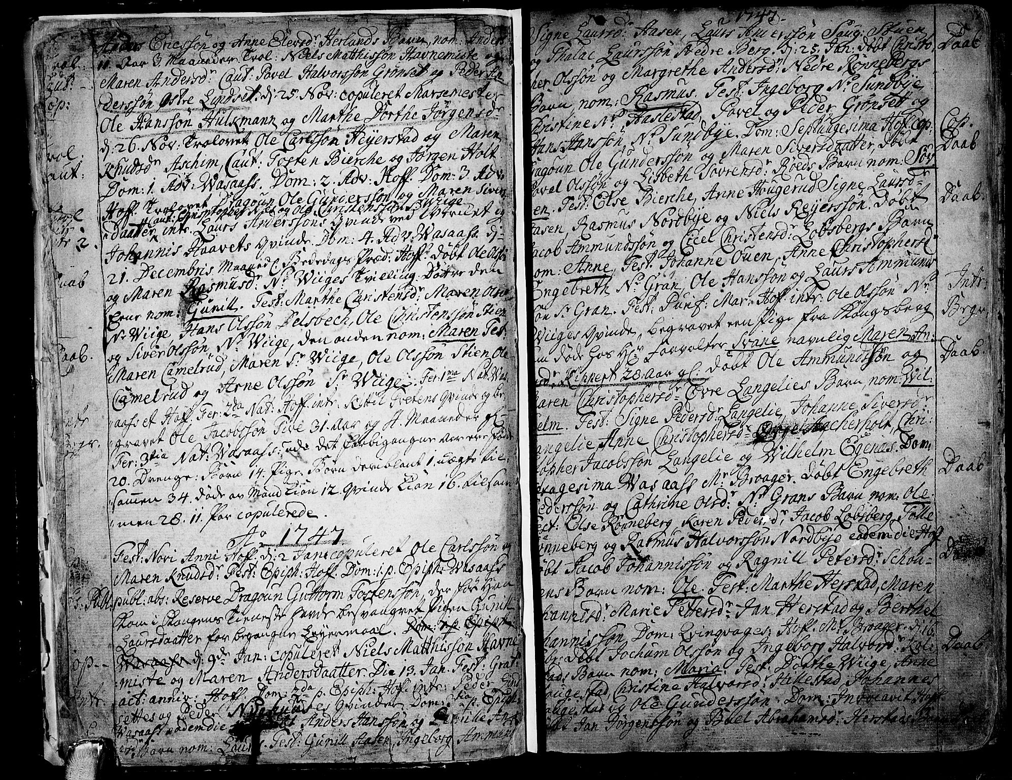 Hof kirkebøker, AV/SAKO-A-64/F/Fa/L0002: Parish register (official) no. I 2, 1746-1781, p. 8-9