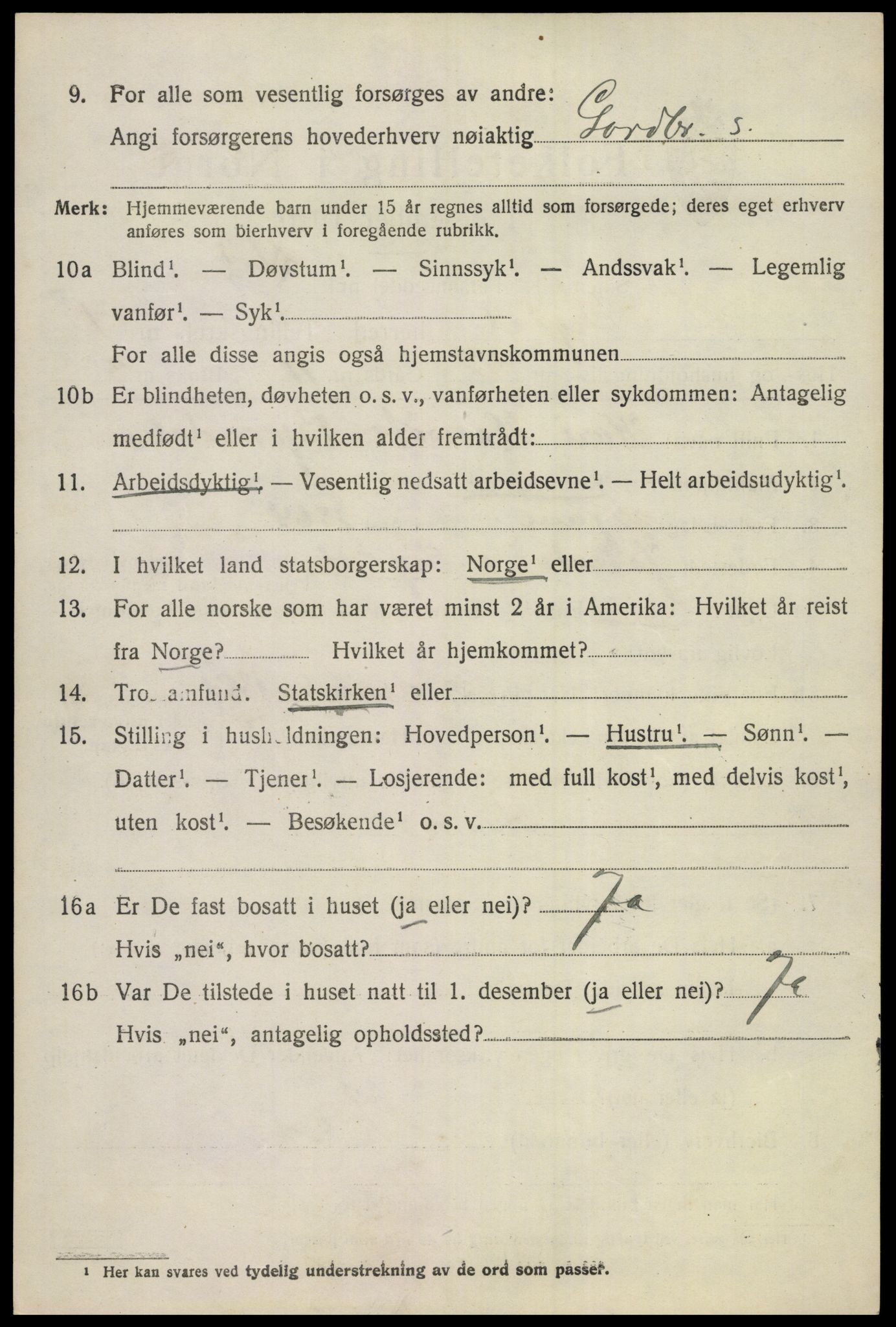 SAKO, 1920 census for Sigdal, 1920, p. 1905