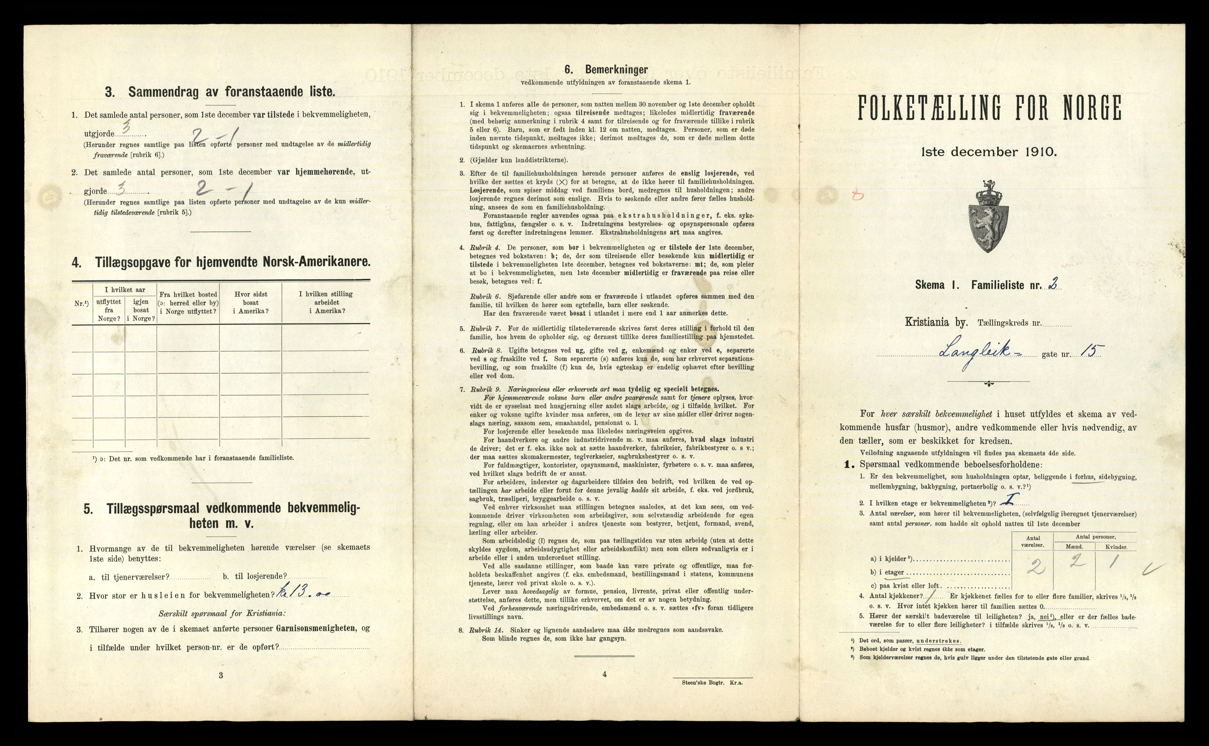 RA, 1910 census for Kristiania, 1910, p. 55587