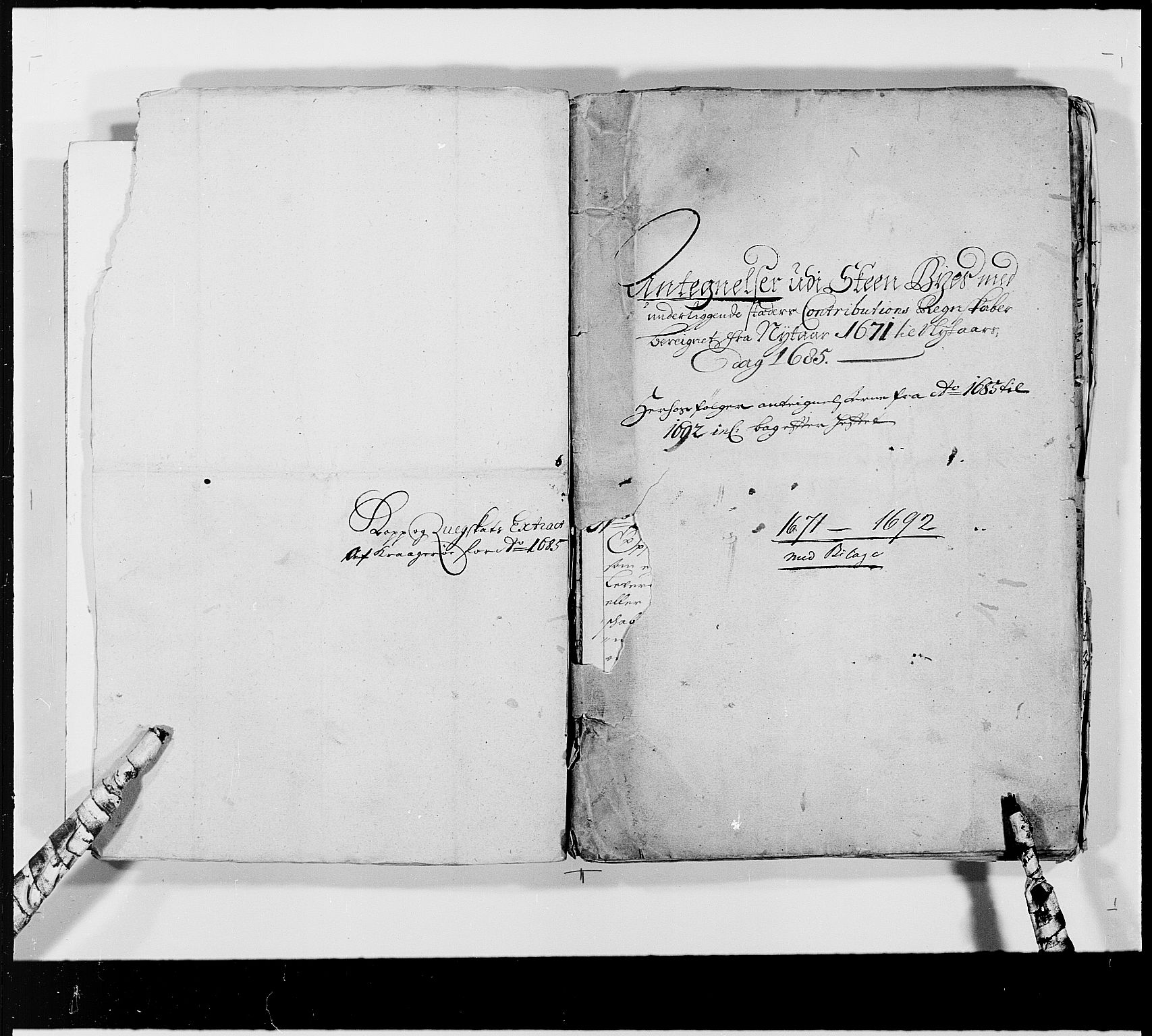Rentekammeret inntil 1814, Reviderte regnskaper, Byregnskaper, RA/EA-4066/R/Rj/L0193: [J3] Kontribusjonsregnskap (med Langesund, Brevik, Porsgrunn og Kragerø), 1663-1691, p. 272