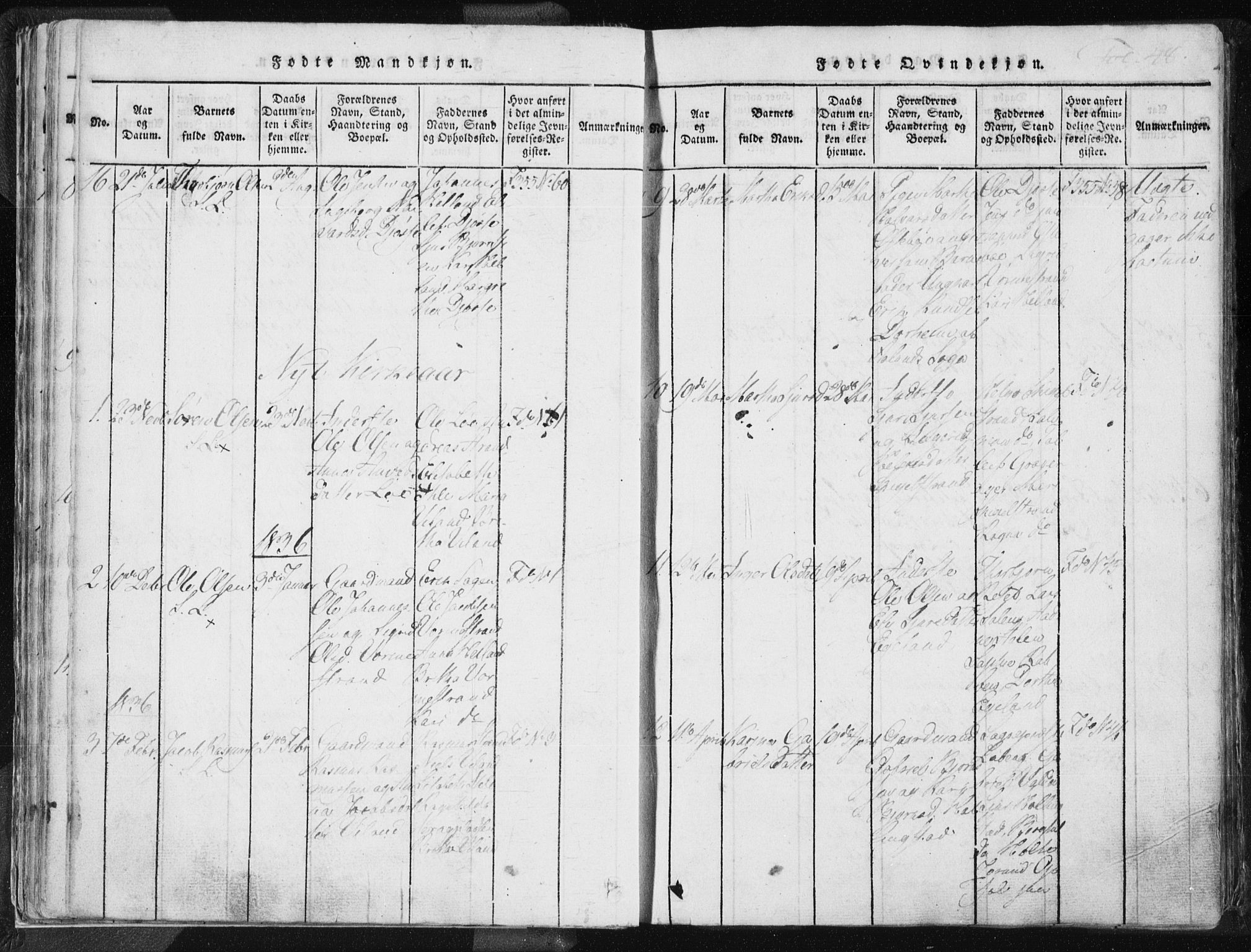 Vikedal sokneprestkontor, SAST/A-101840/01/IV: Parish register (official) no. A 3, 1817-1850, p. 48