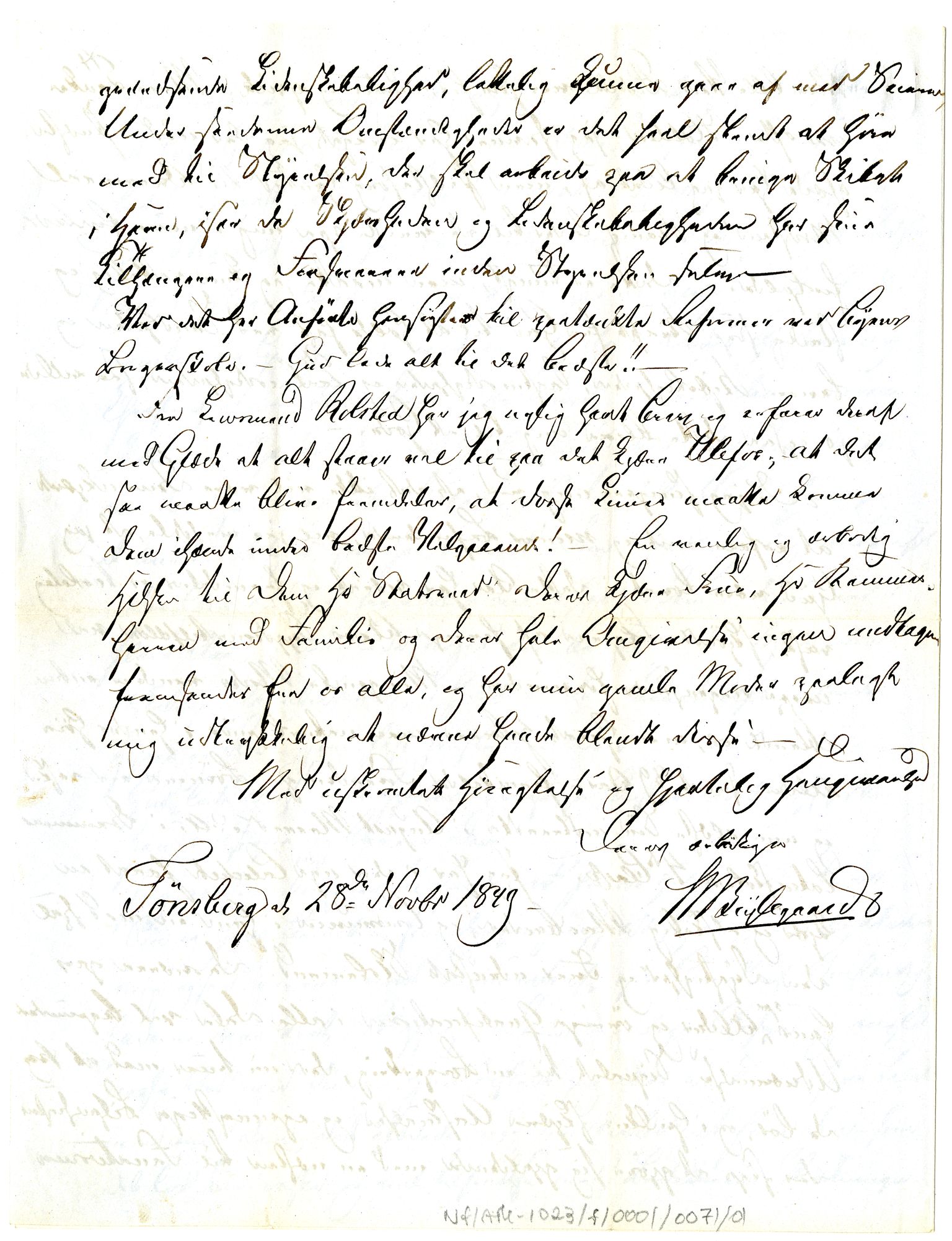 Diderik Maria Aalls brevsamling, NF/Ark-1023/F/L0001: D.M. Aalls brevsamling. A - B, 1738-1889, p. 691