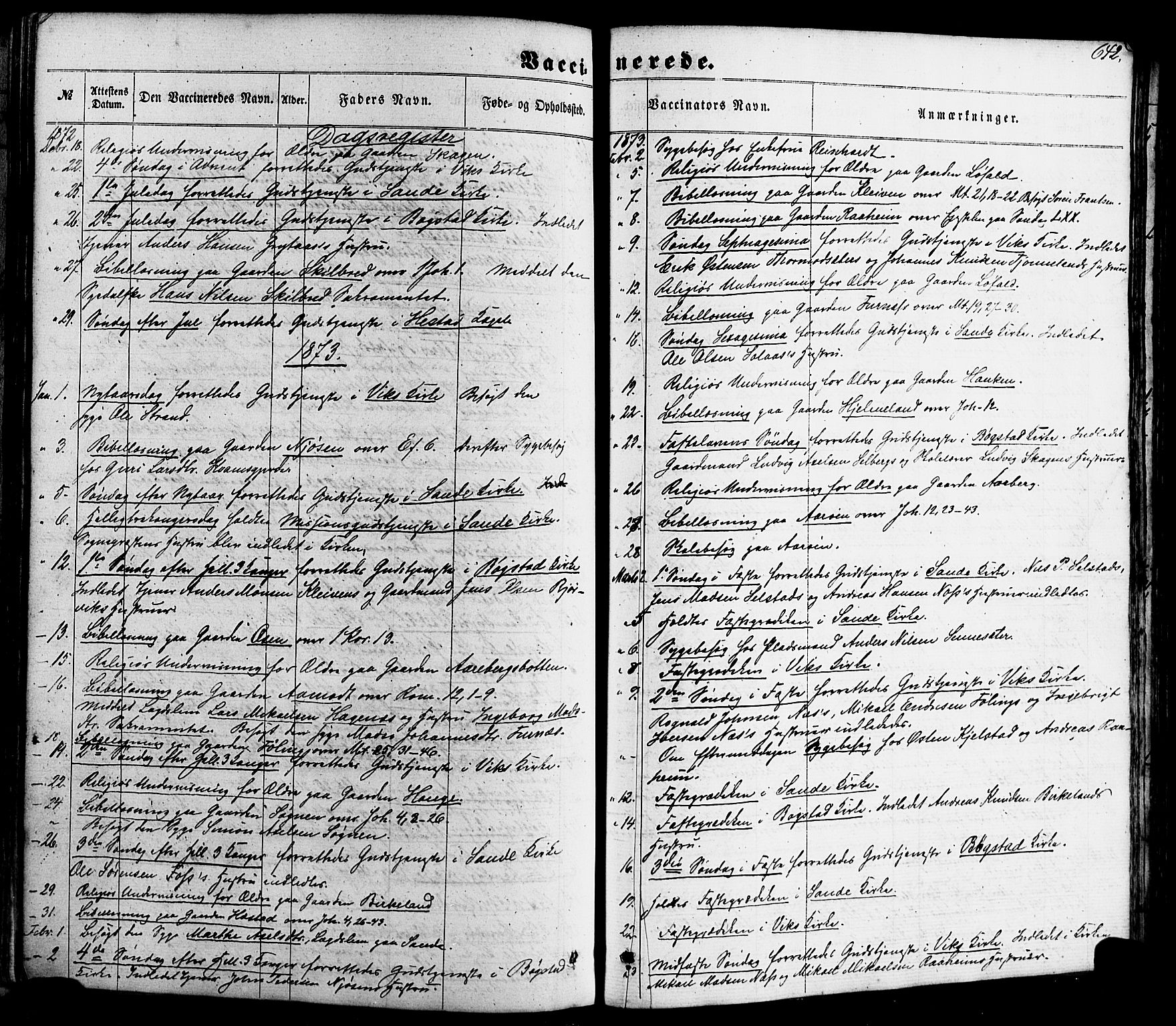 Gaular sokneprestembete, SAB/A-80001/H/Haa: Parish register (official) no. A 5, 1860-1881, p. 642