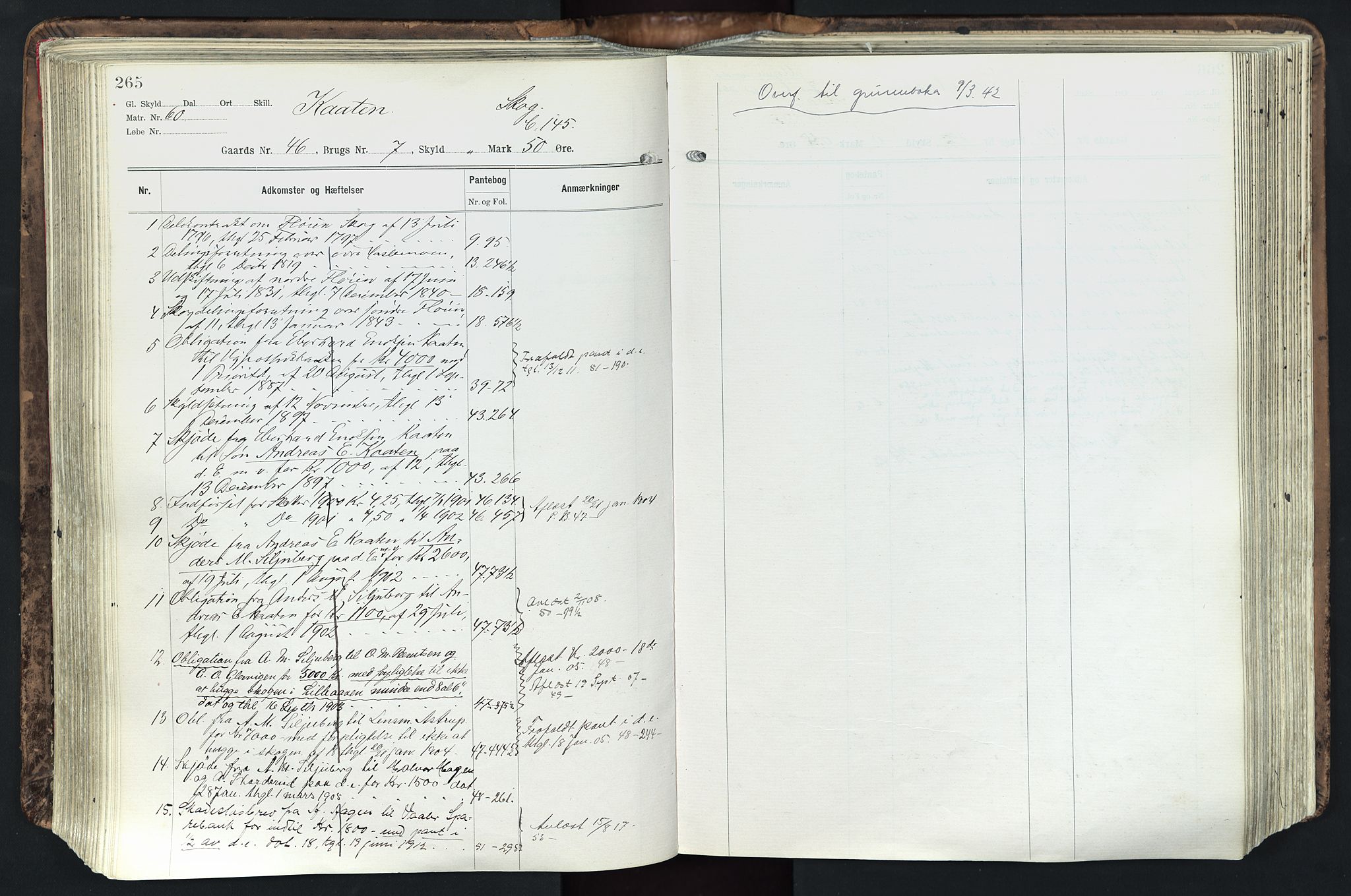 Solør tingrett, AV/SAH-TING-008/H/Ha/Hak/L0003: Mortgage register no. III, 1900-1935, p. 265