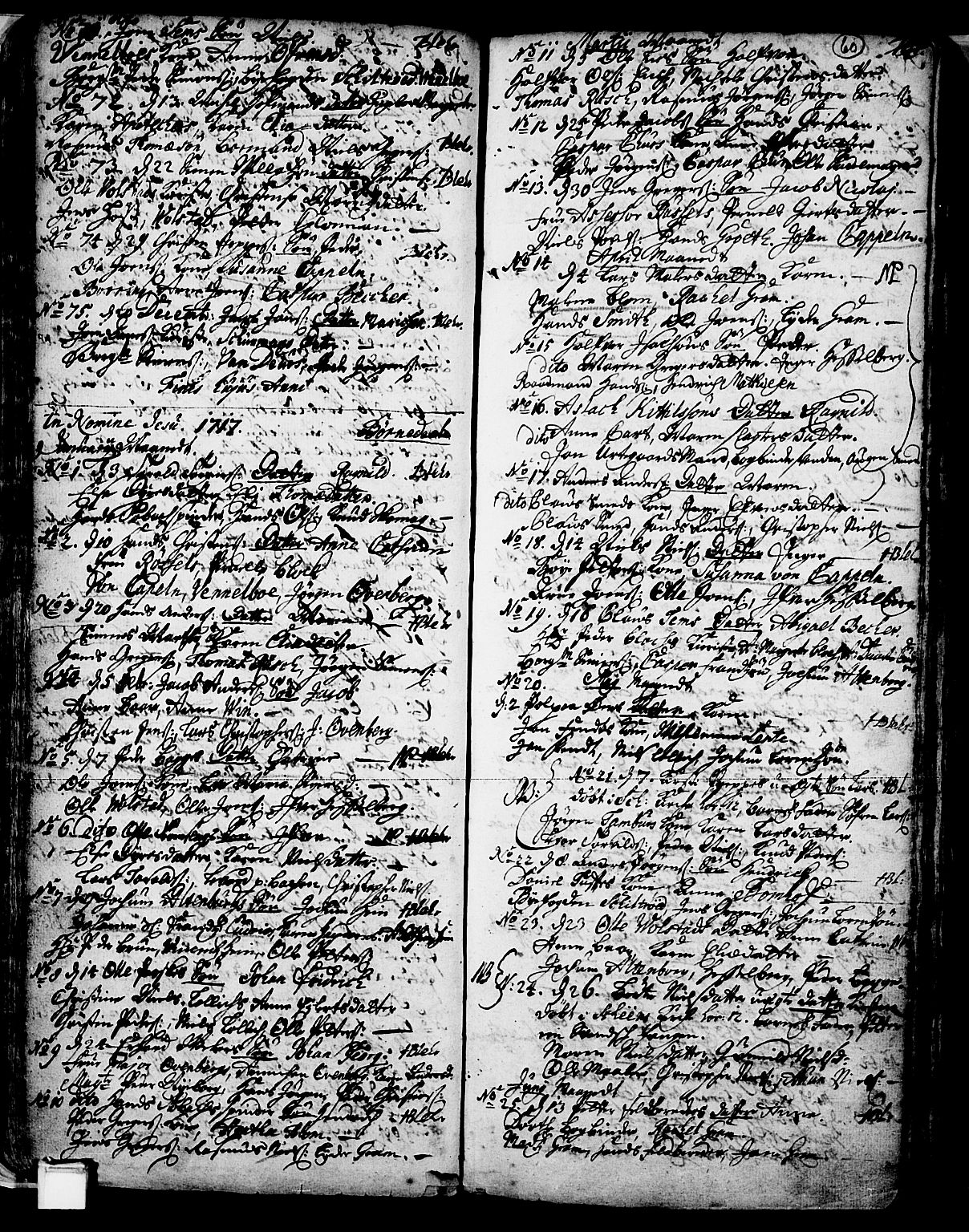 Skien kirkebøker, SAKO/A-302/F/Fa/L0002: Parish register (official) no. 2, 1716-1757, p. 60