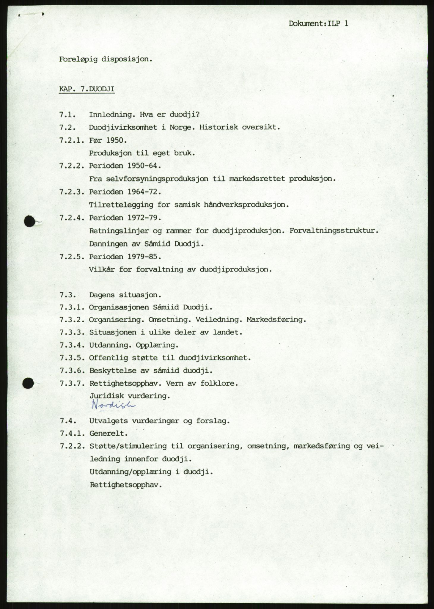 Kirke- og undervisningsdepartementet, Samekulturutvalget, AV/RA-S-2905/D/L0001: Innkomne brev. Register til disse, 1980-1987, p. 9