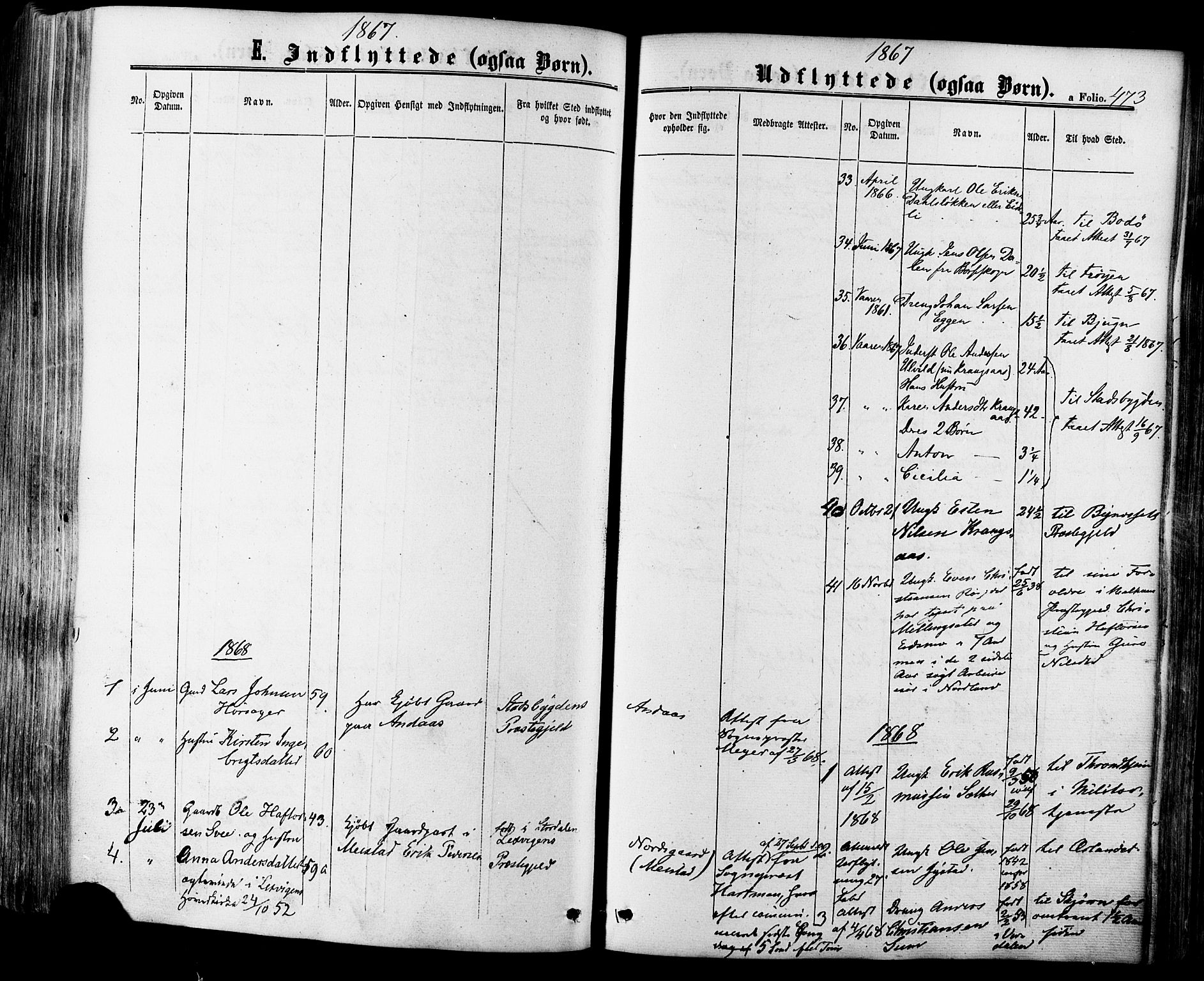 Ministerialprotokoller, klokkerbøker og fødselsregistre - Sør-Trøndelag, SAT/A-1456/665/L0772: Parish register (official) no. 665A07, 1856-1878, p. 473