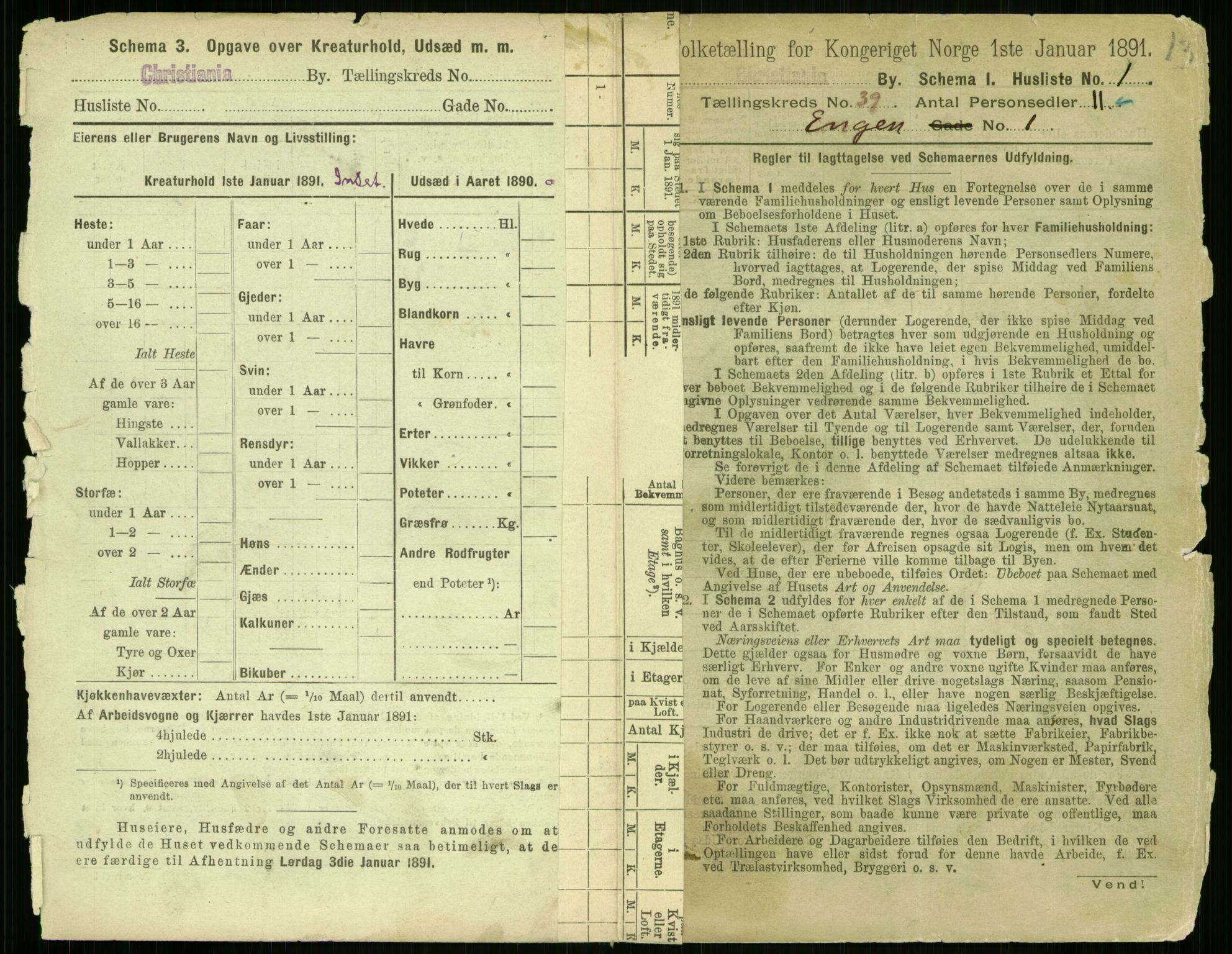 RA, 1891 census for 0301 Kristiania, 1891, p. 21873