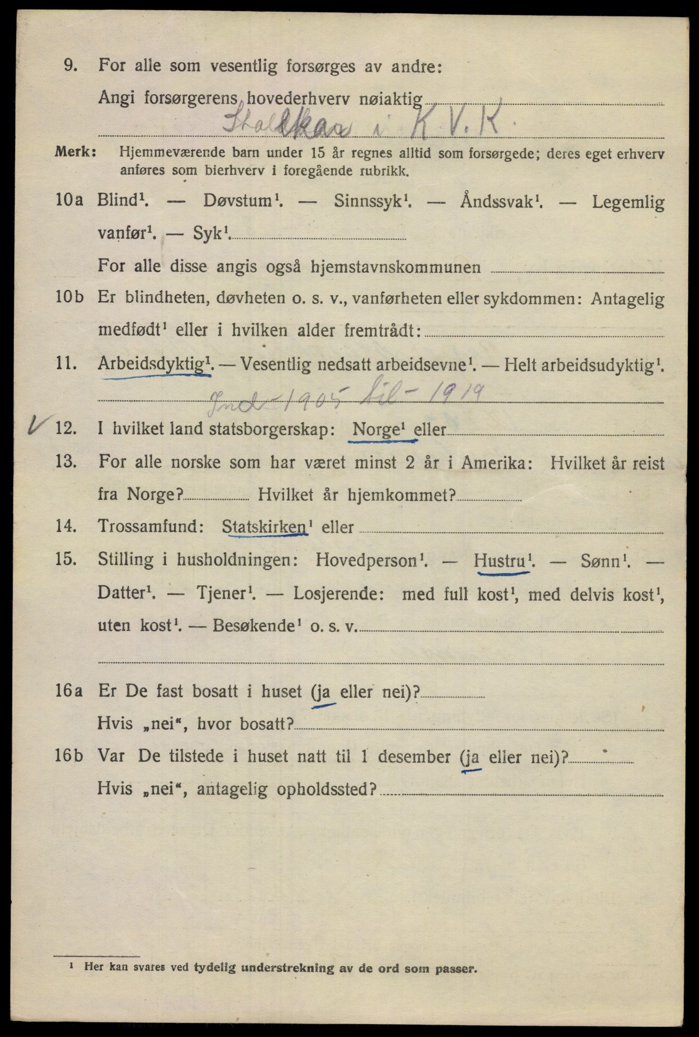 SAO, 1920 census for Kristiania, 1920, p. 150142