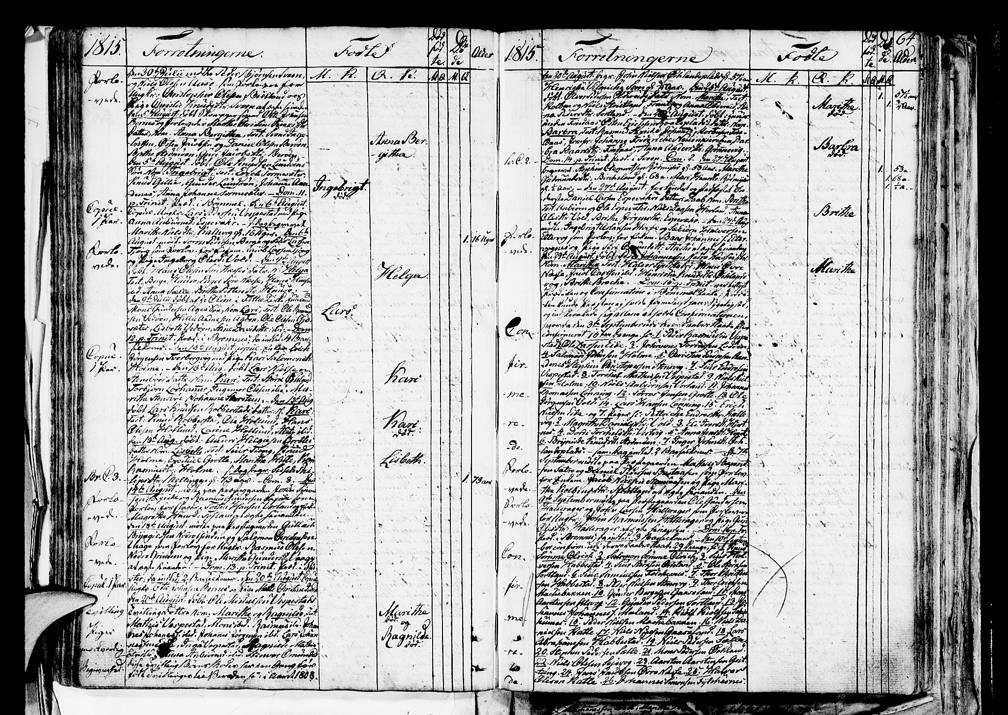 Finnås sokneprestembete, AV/SAB-A-99925/H/Ha/Haa/Haaa/L0004: Parish register (official) no. A 4, 1804-1830, p. 64