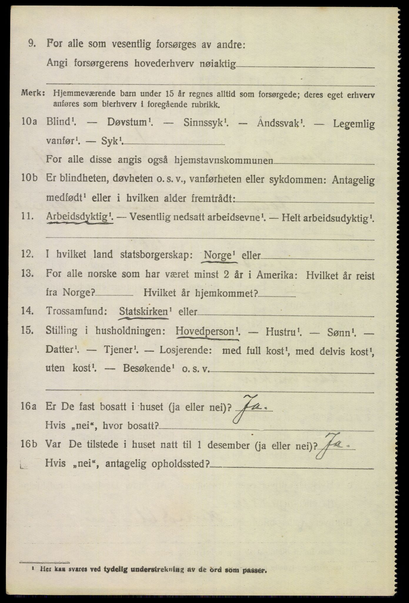 SAH, 1920 census for Trysil, 1920, p. 8660