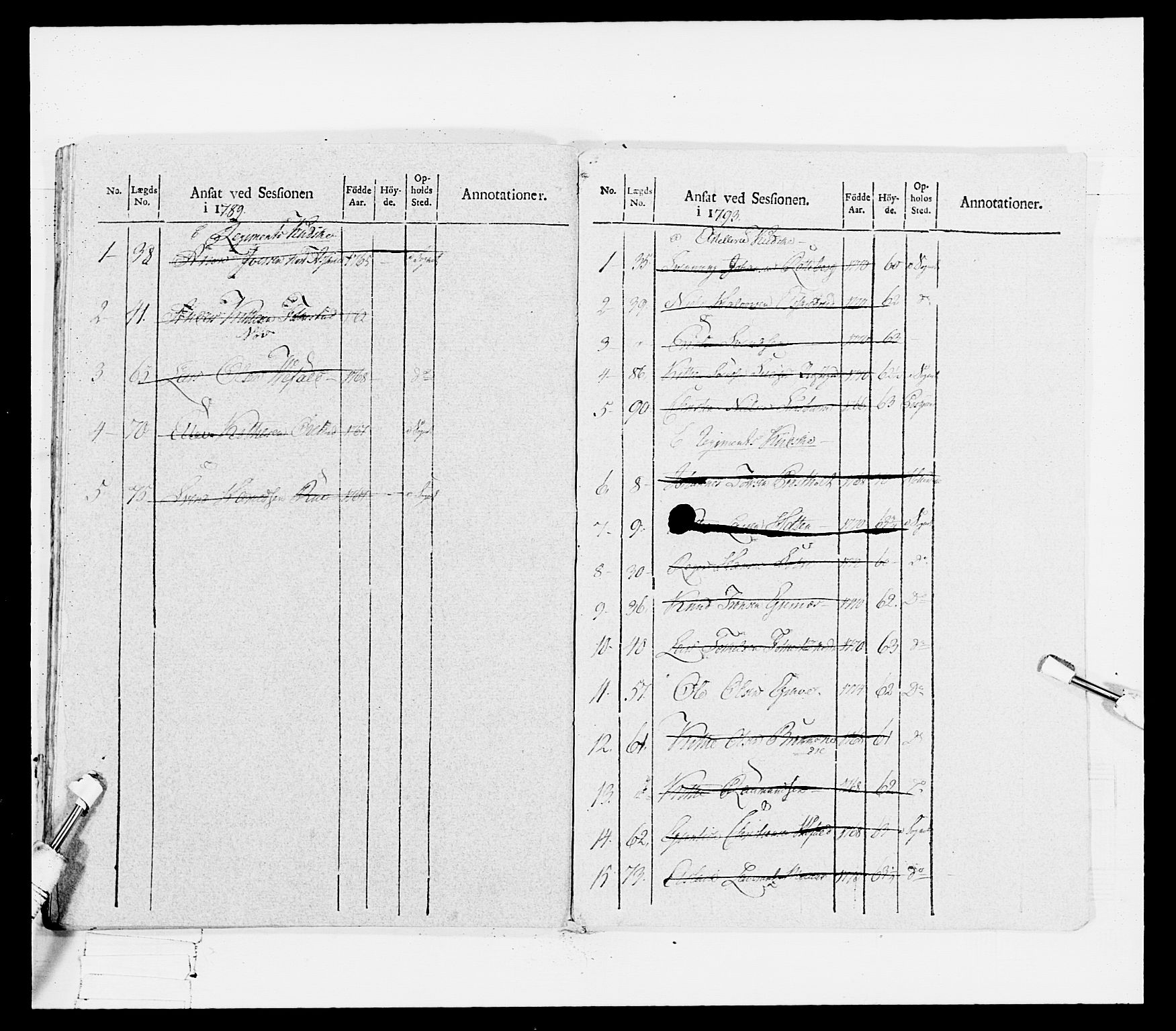 Generalitets- og kommissariatskollegiet, Det kongelige norske kommissariatskollegium, AV/RA-EA-5420/E/Eh/L0114: Telemarkske nasjonale infanteriregiment, 1789-1802, p. 458