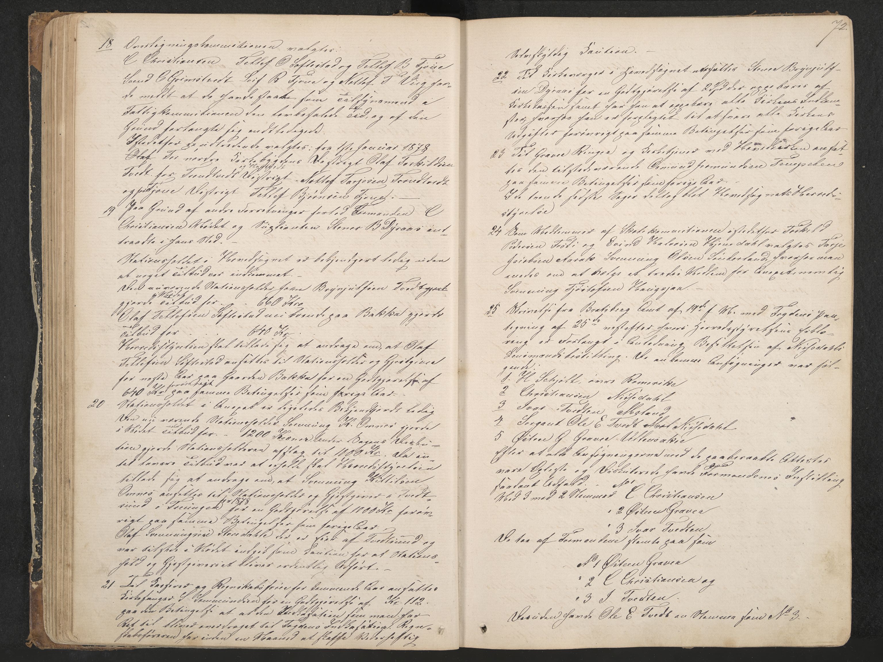 Nissedal formannskap og sentraladministrasjon, IKAK/0830021-1/A/L0002: Møtebok, 1870-1892, p. 72