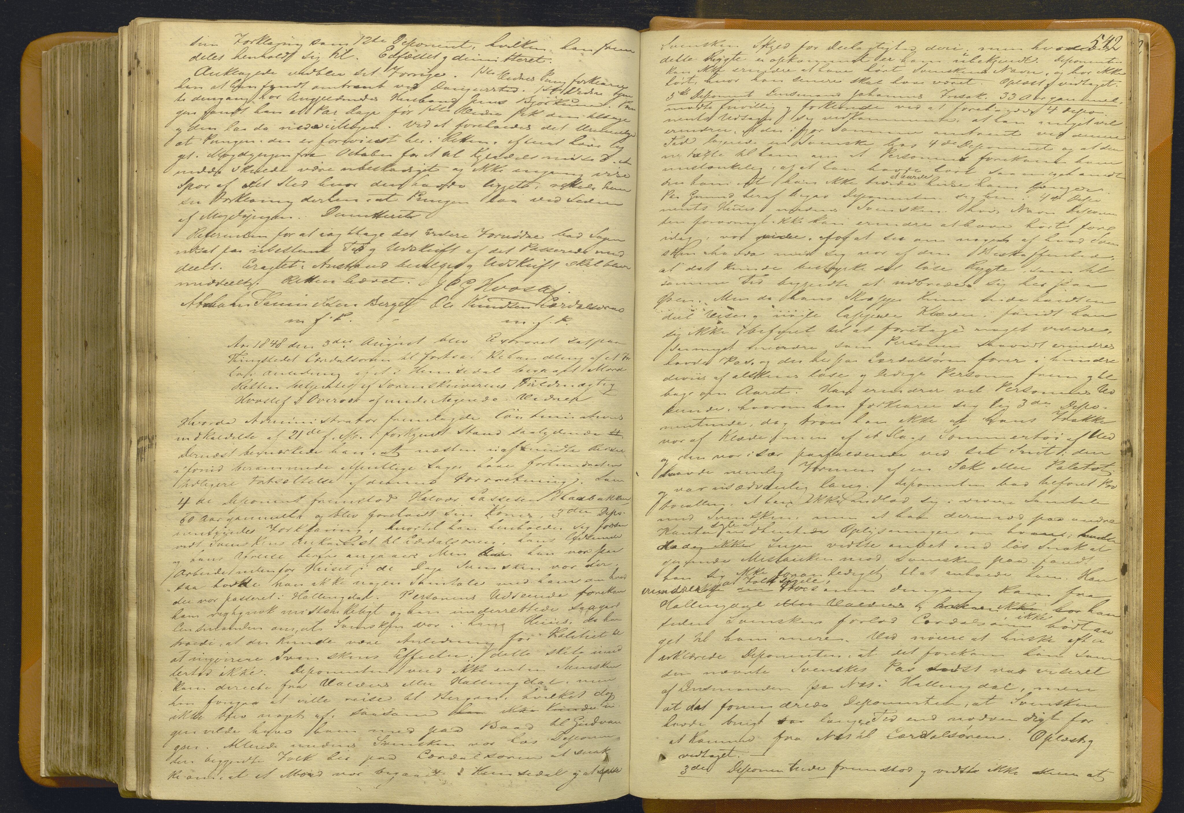 Indre Sogn tingrett, AV/SAB-A-3301/1/F/Fb/Fbc/L0007: Offentlege saker, Ba 7, 1843-1849, p. 541b-542a