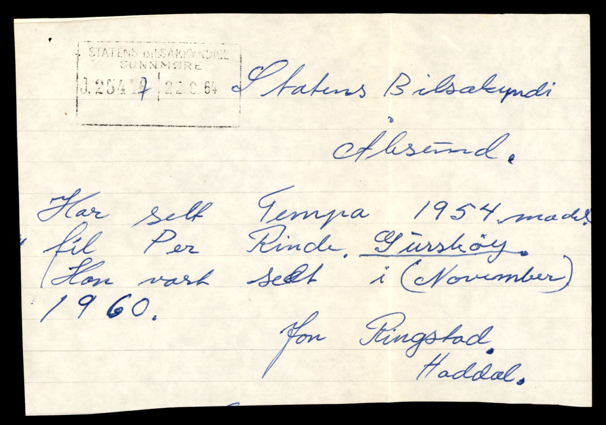 Møre og Romsdal vegkontor - Ålesund trafikkstasjon, AV/SAT-A-4099/F/Fe/L0038: Registreringskort for kjøretøy T 13180 - T 13360, 1927-1998, p. 2171