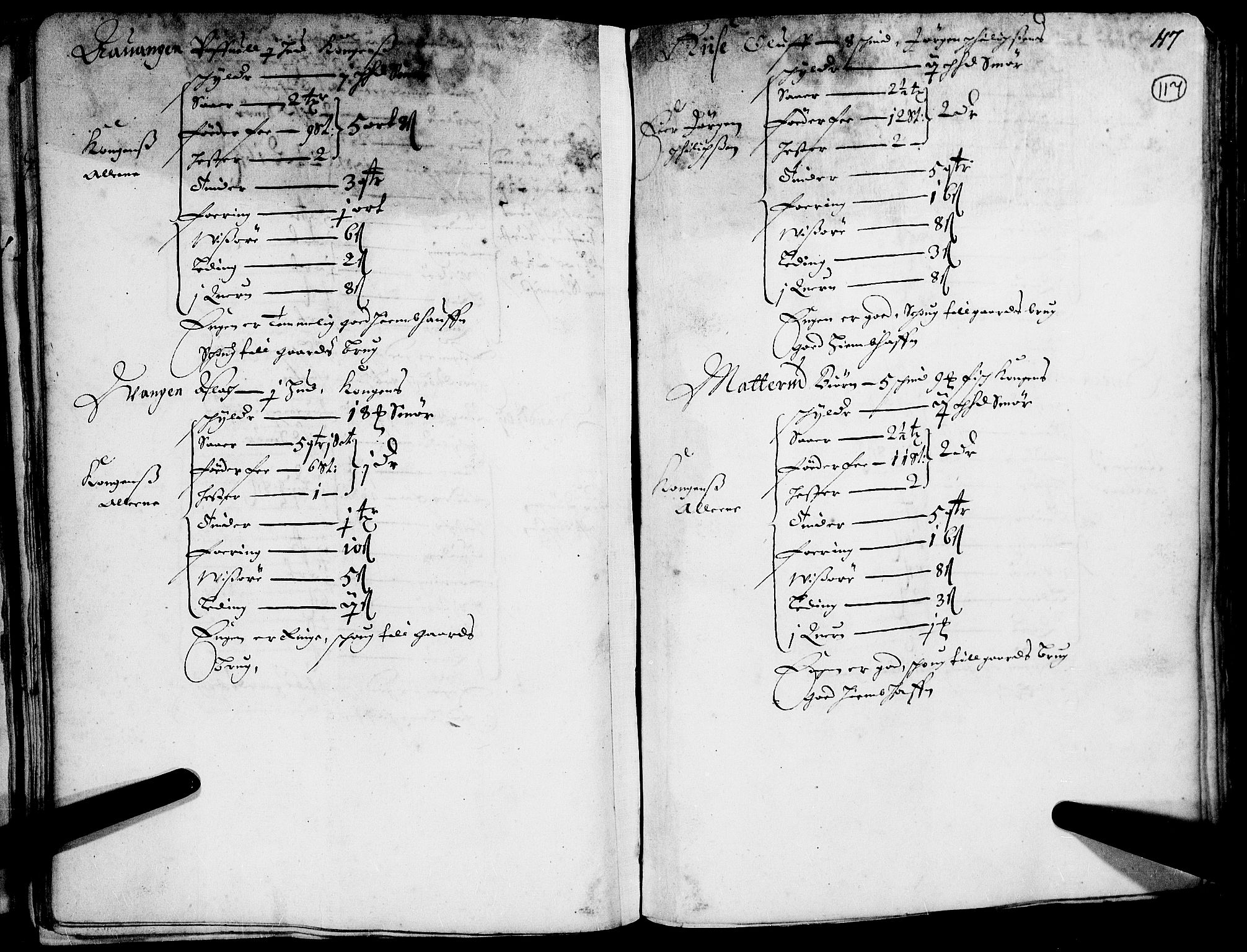 Rentekammeret inntil 1814, Realistisk ordnet avdeling, AV/RA-EA-4070/N/Nb/Nba/L0014: Gudbrandsdalen fogderi, 1. del, 1668, p. 116b-117a