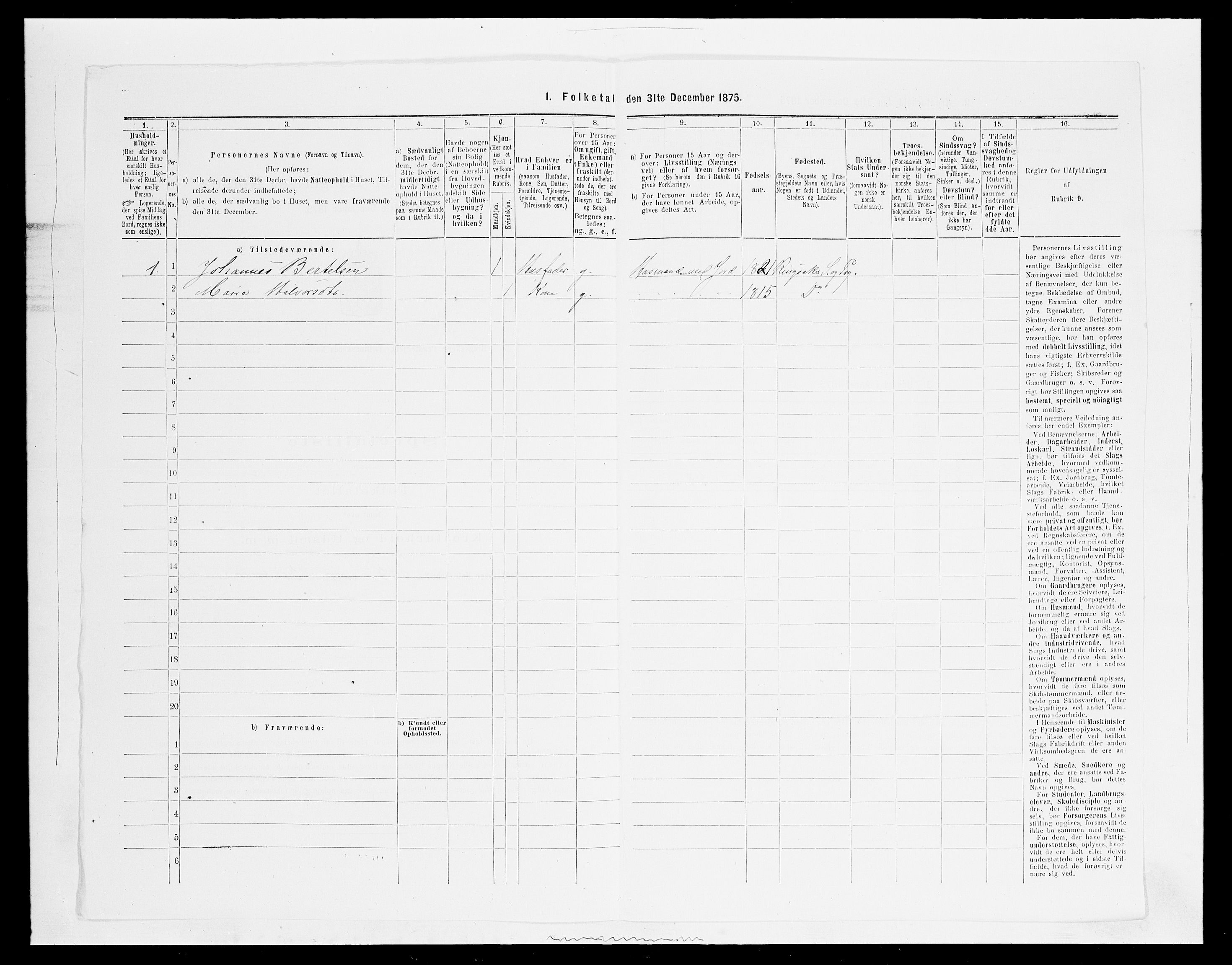 SAH, 1875 census for 0412P Ringsaker, 1875, p. 603