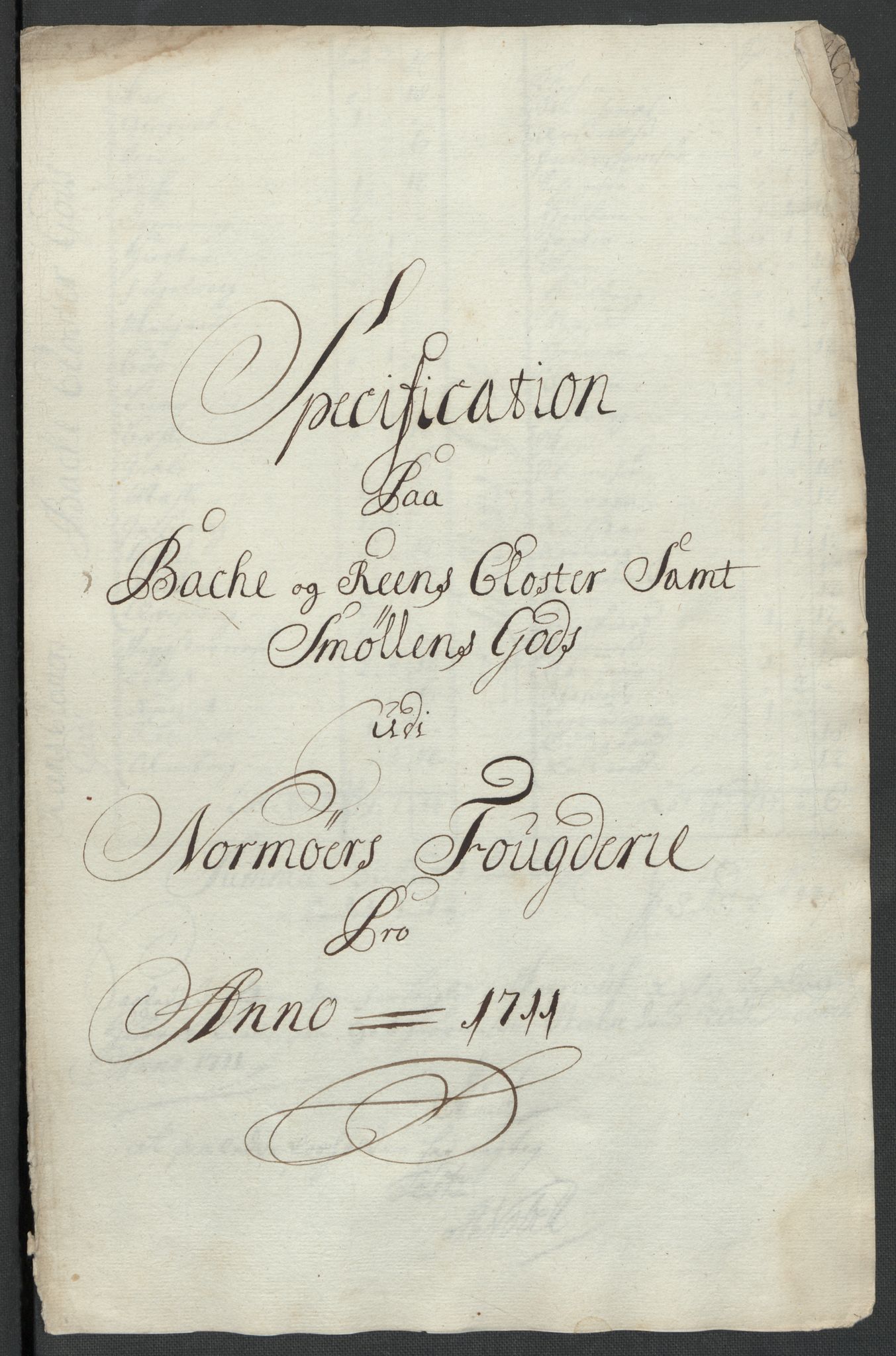Rentekammeret inntil 1814, Reviderte regnskaper, Fogderegnskap, RA/EA-4092/R56/L3745: Fogderegnskap Nordmøre, 1711, p. 362