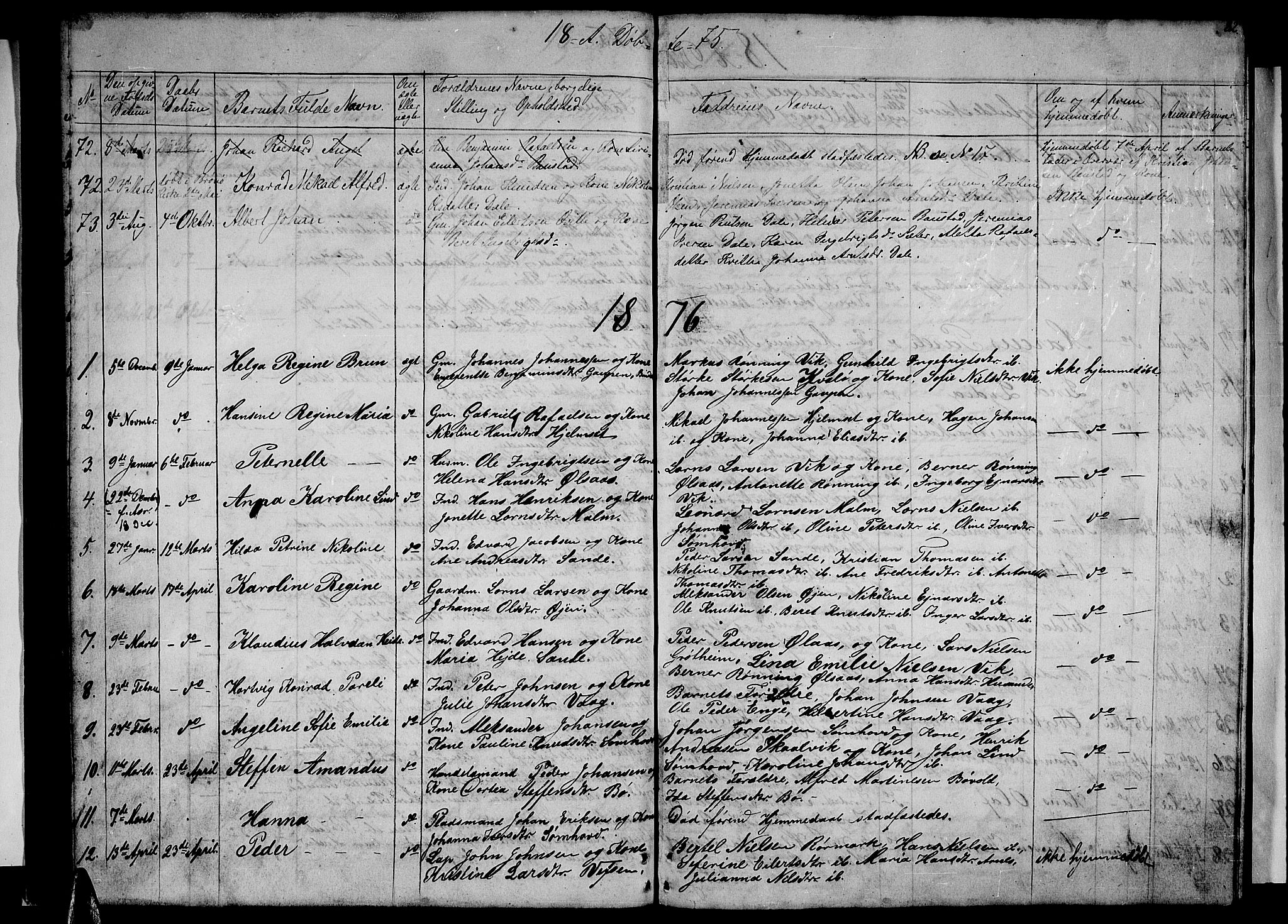 Ministerialprotokoller, klokkerbøker og fødselsregistre - Nordland, AV/SAT-A-1459/812/L0187: Parish register (copy) no. 812C05, 1850-1883, p. 82