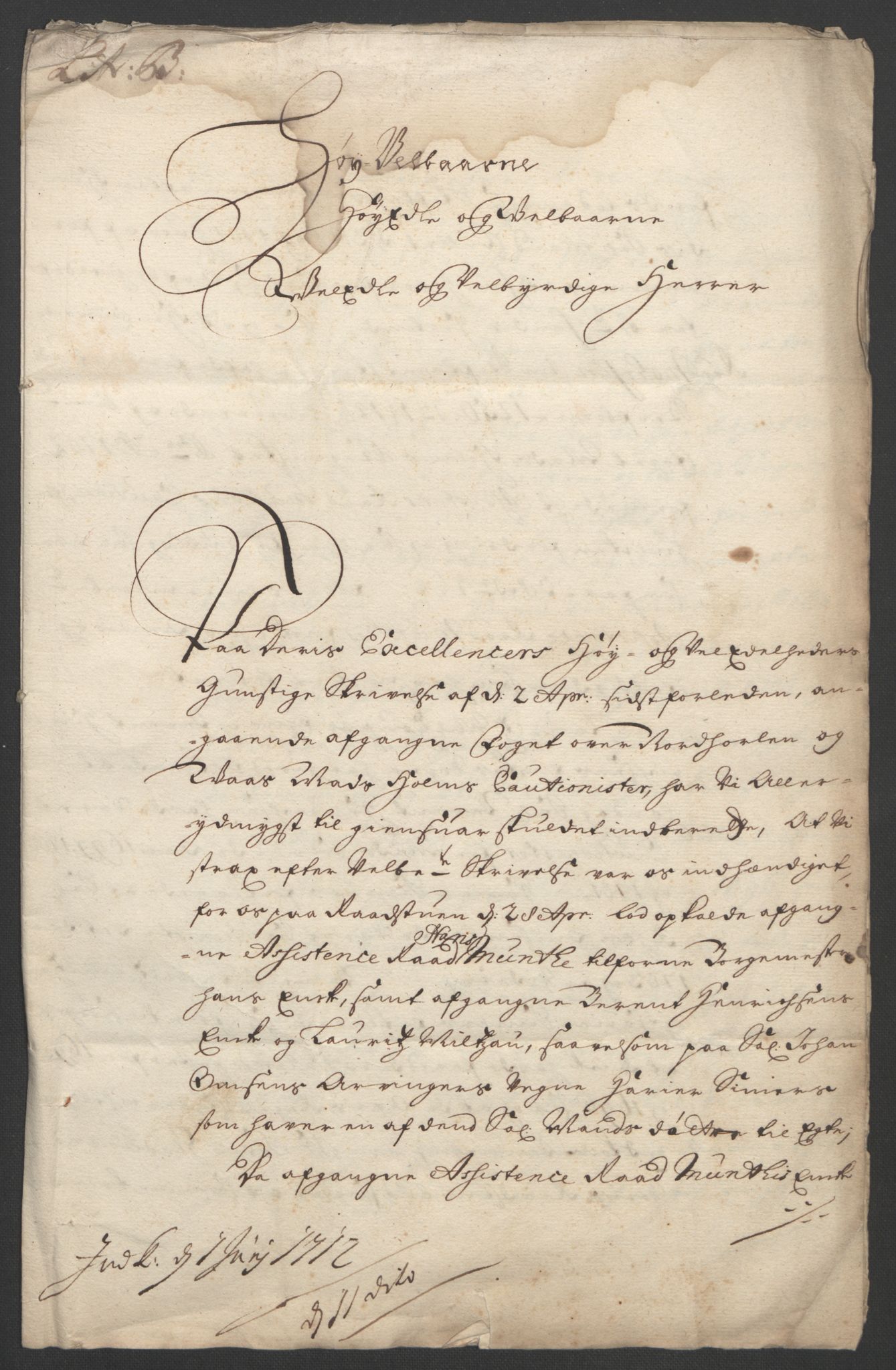 Rentekammeret inntil 1814, Reviderte regnskaper, Fogderegnskap, AV/RA-EA-4092/R51/L3183: Fogderegnskap Nordhordland og Voss, 1695-1697, p. 277