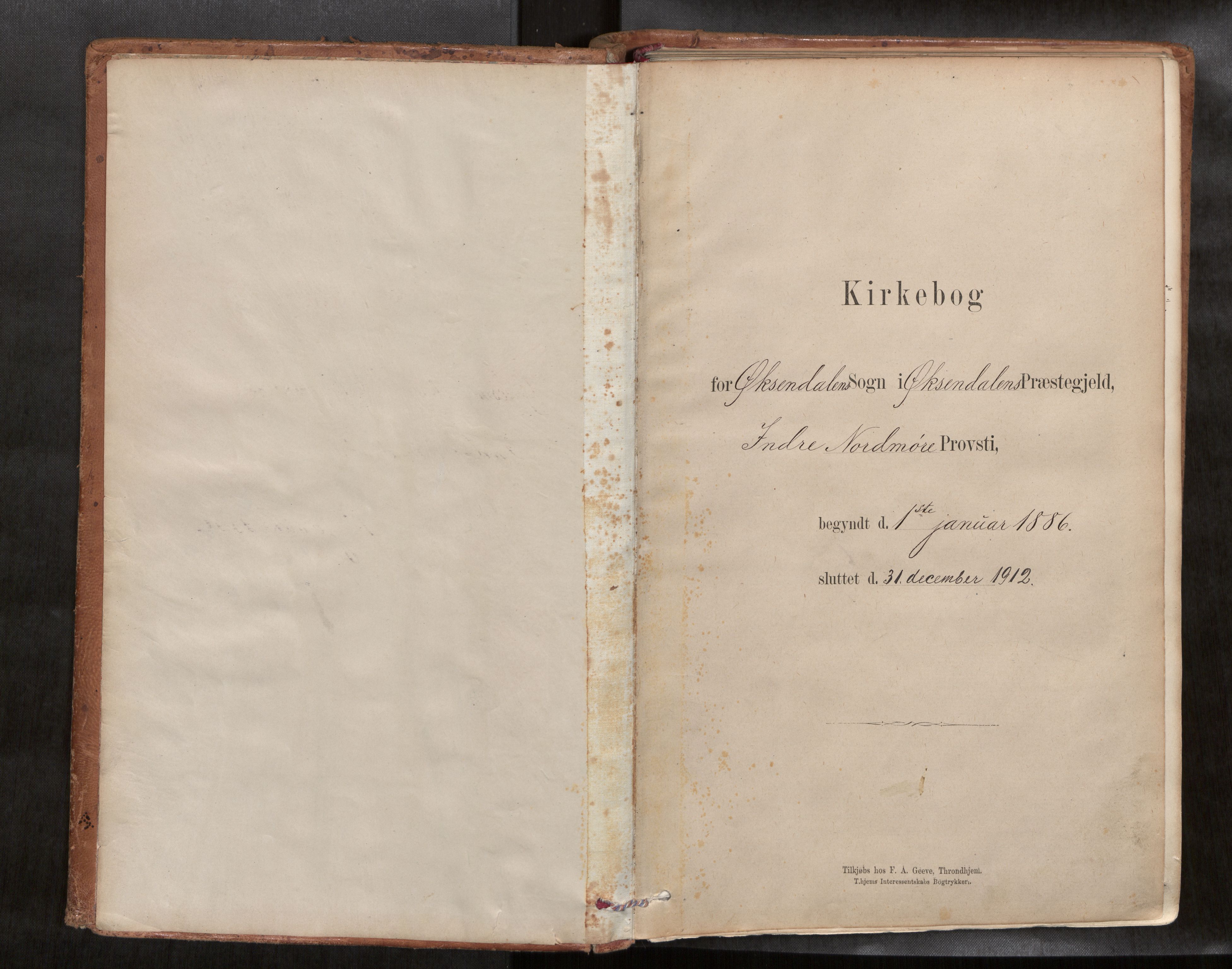 Ministerialprotokoller, klokkerbøker og fødselsregistre - Møre og Romsdal, SAT/A-1454/588/L1006: Parish register (official) no. 588A03, 1886-1912