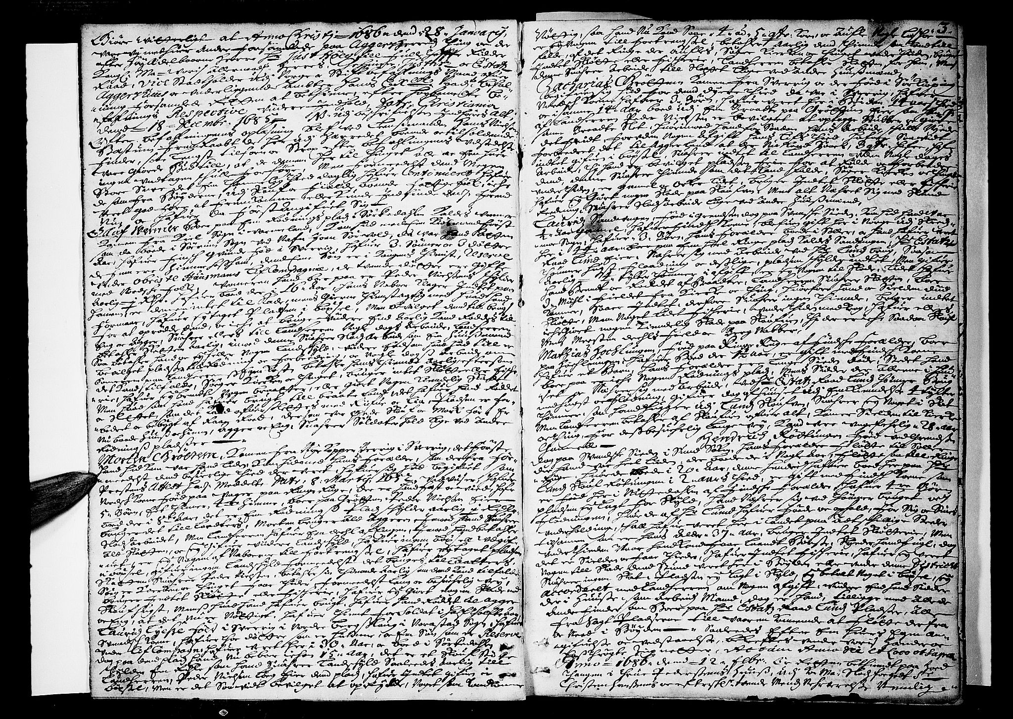 Aker sorenskriveri, SAO/A-10895/F/Fb/L0021: Tingbok, 1686-1689, p. 2b-3a
