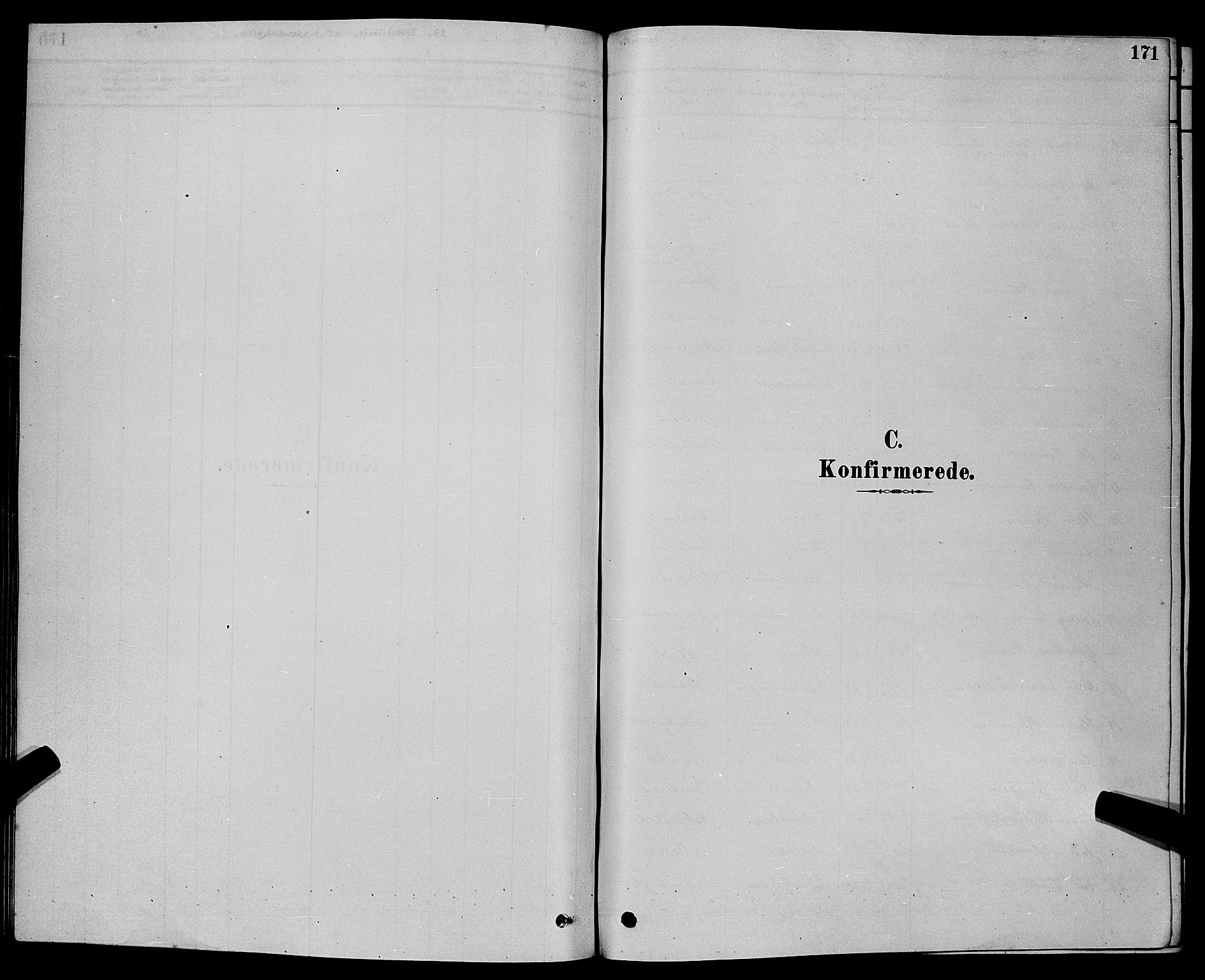 Bamble kirkebøker, SAKO/A-253/G/Ga/L0008: Parish register (copy) no. I 8, 1878-1888, p. 171