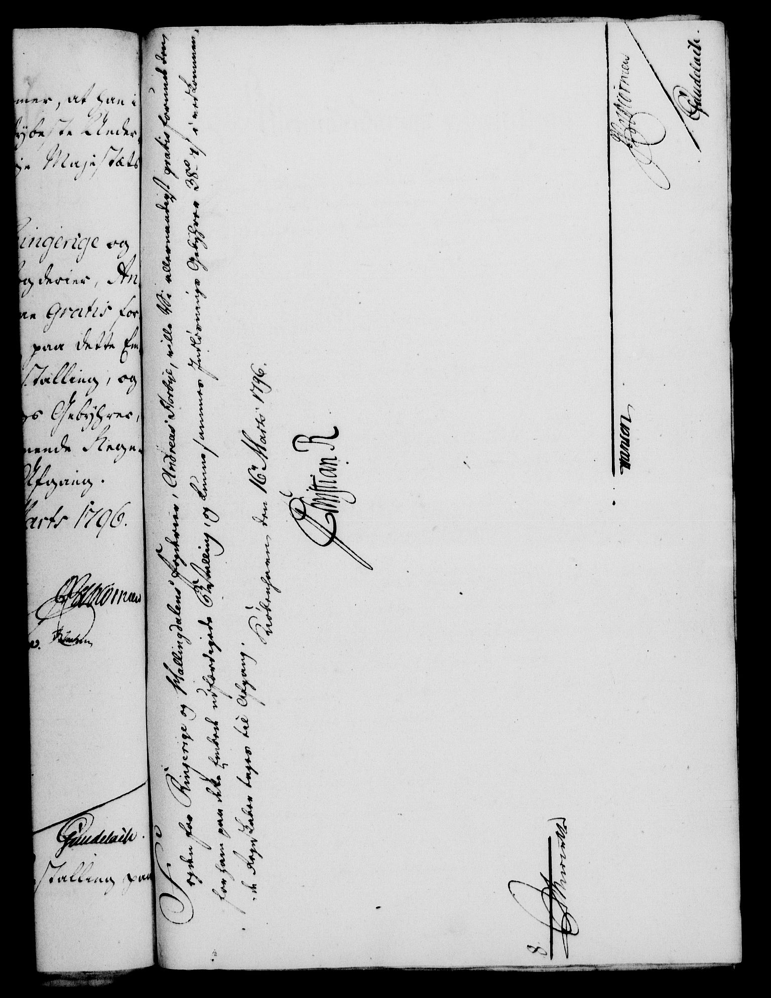 Rentekammeret, Kammerkanselliet, RA/EA-3111/G/Gf/Gfa/L0078: Norsk relasjons- og resolusjonsprotokoll (merket RK 52.78), 1796, p. 104