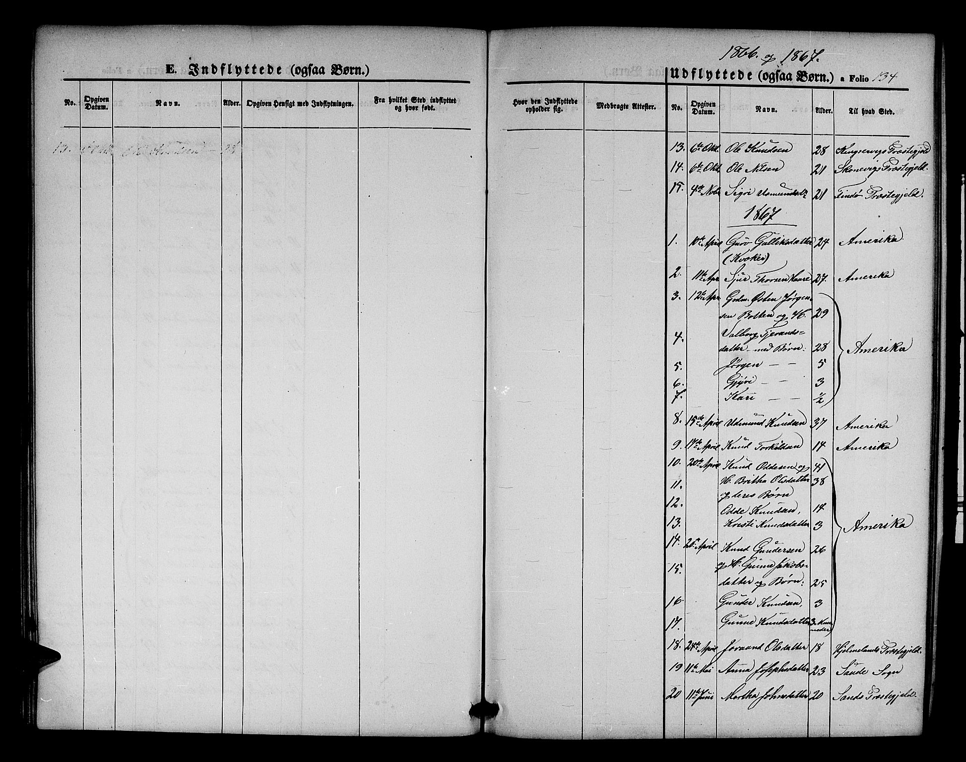 Røldal sokneprestembete, AV/SAB-A-100247: Parish register (copy) no. A 2, 1861-1886, p. 134