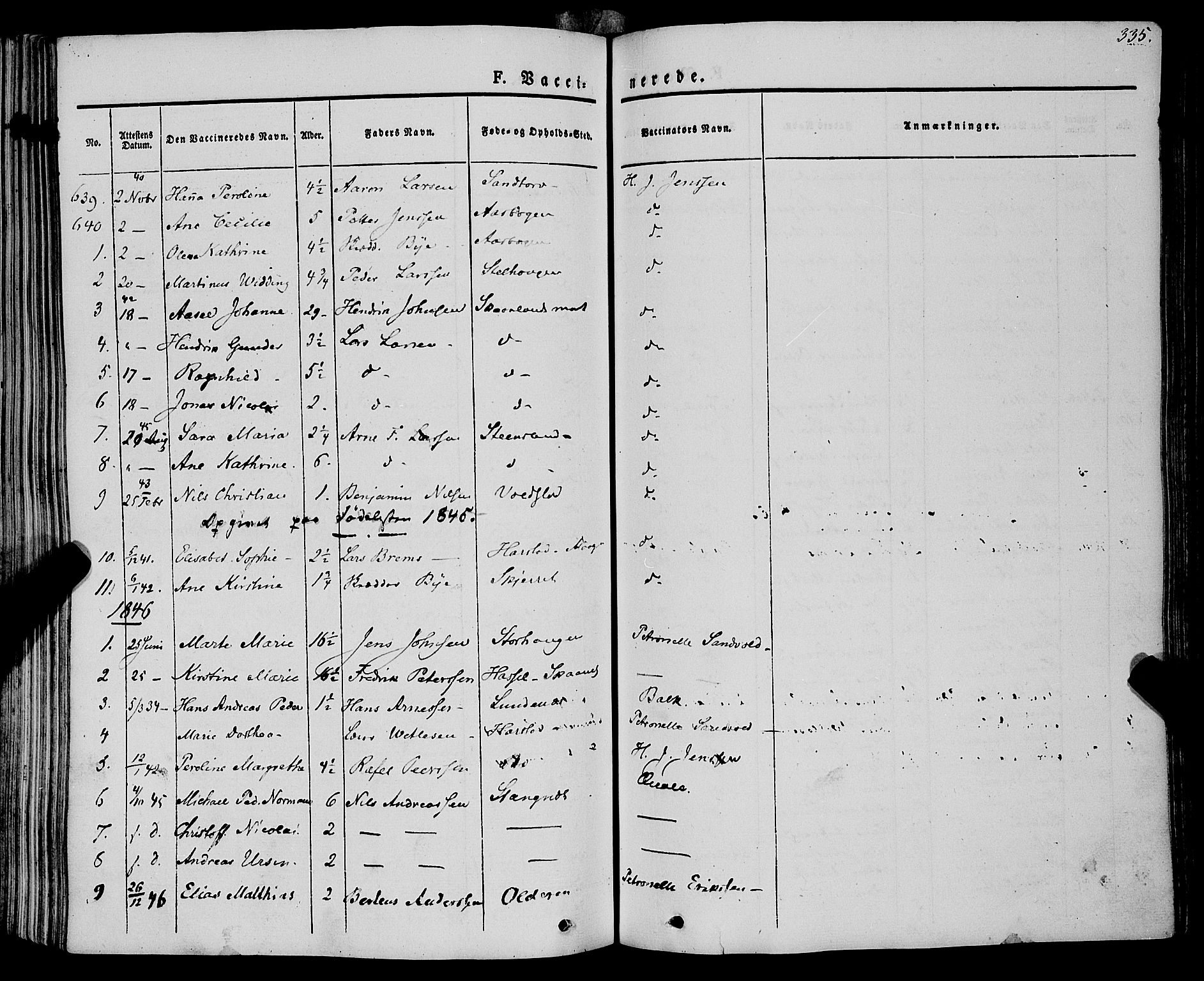 Trondenes sokneprestkontor, SATØ/S-1319/H/Ha/L0009kirke: Parish register (official) no. 9, 1841-1852, p. 335
